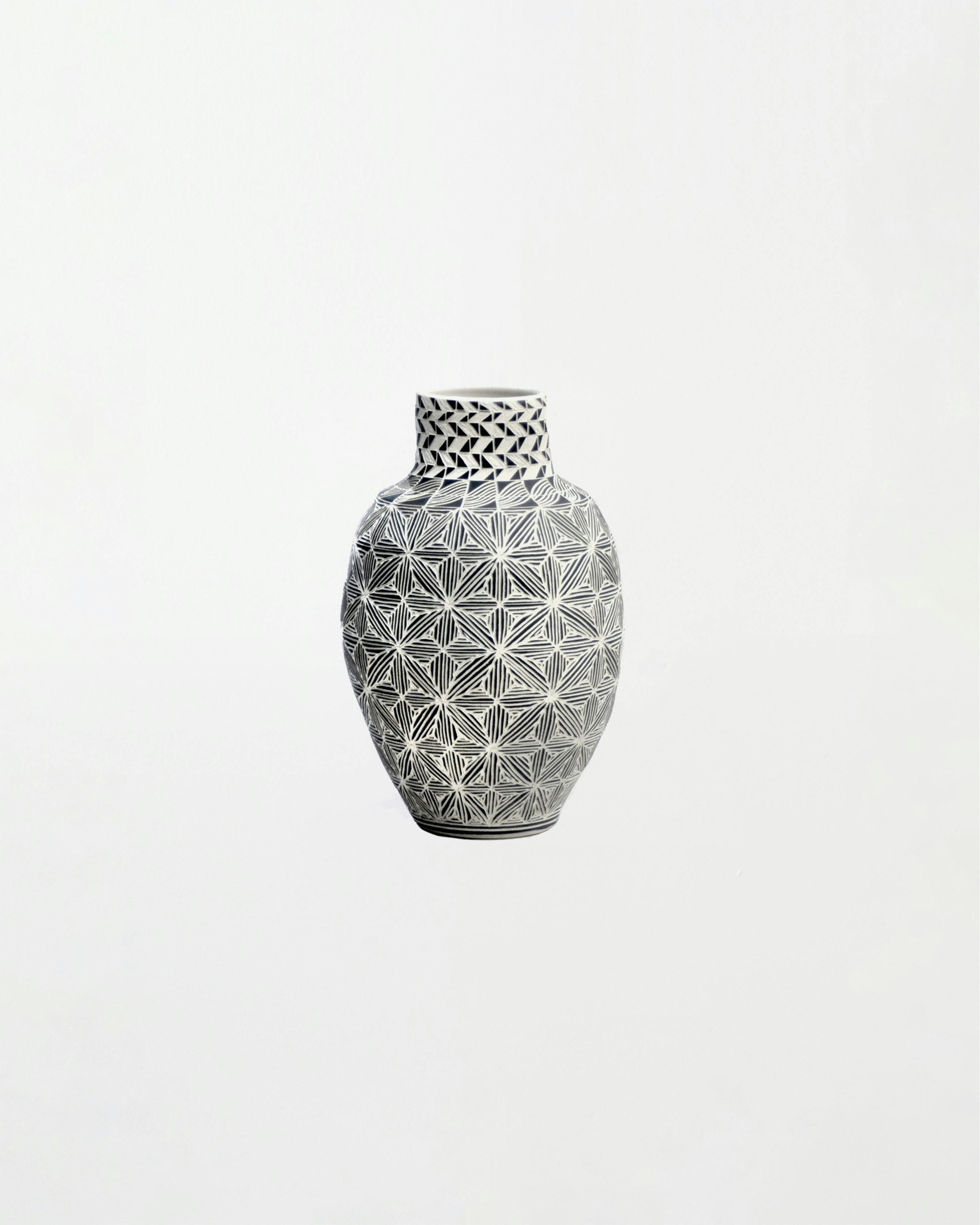 Sculpture by Dana Bechert titled "Big Fineline Vase".