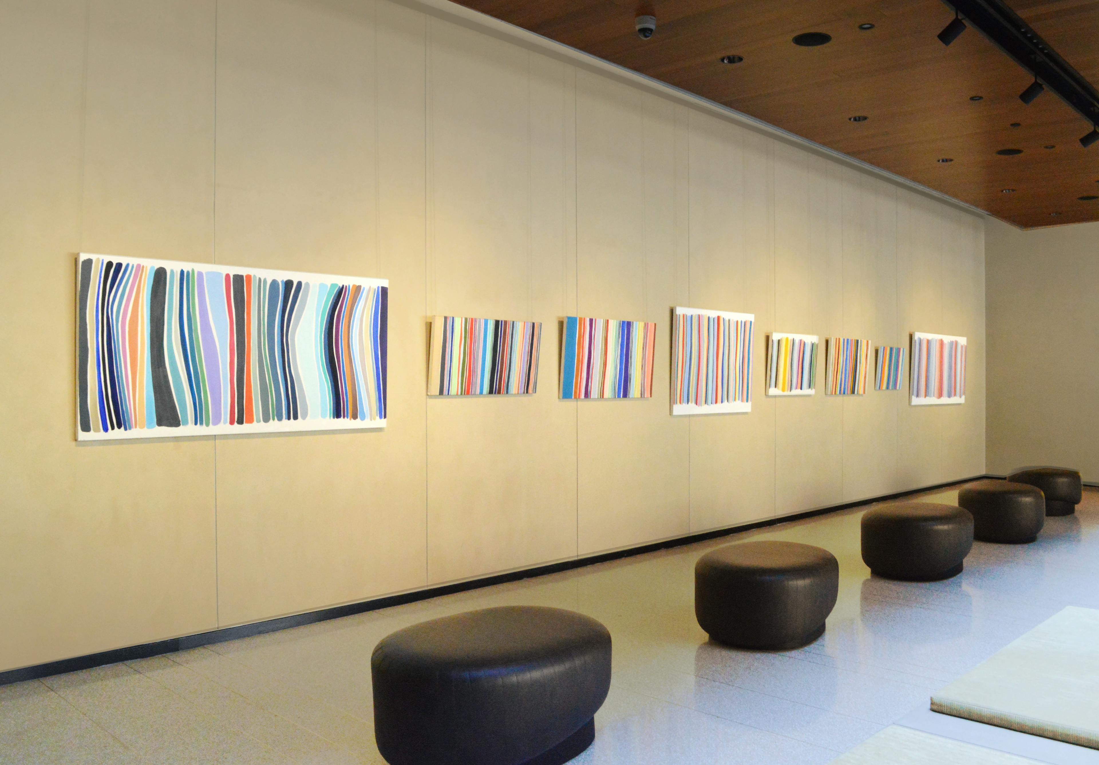 Artwork installed as part of Colorfields at Gotham West, one of Uprise Art's Exhibitions in New York, NY.