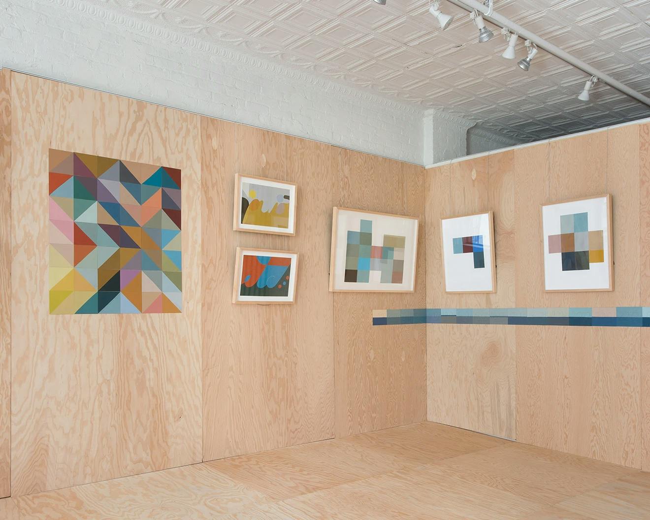 Artwork installed as part of The Trace of the Sun, one of Uprise Art's Exhibitions in New York, NY.