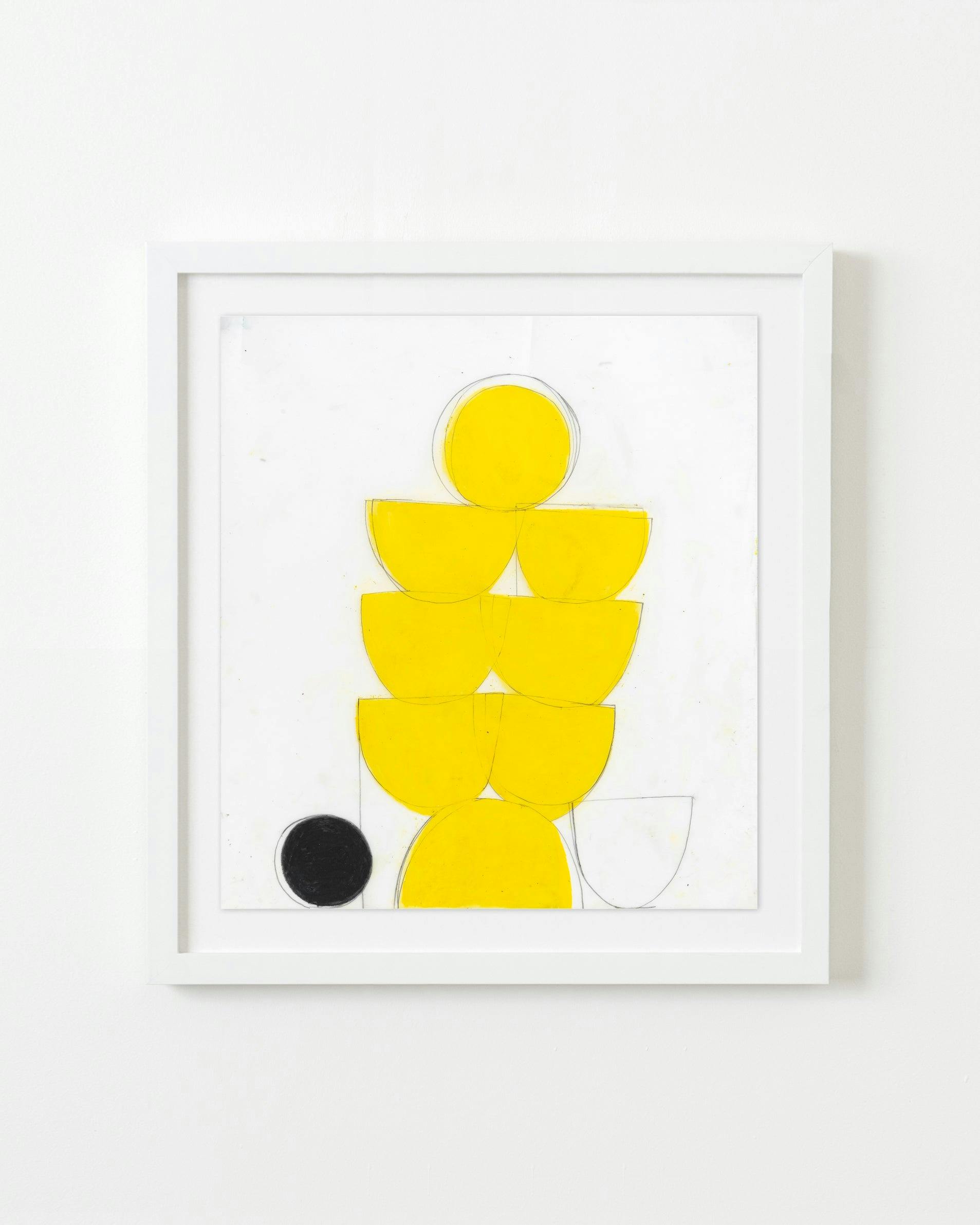Drawing by Vicki Sher titled "Spring Formal (Yellow)".