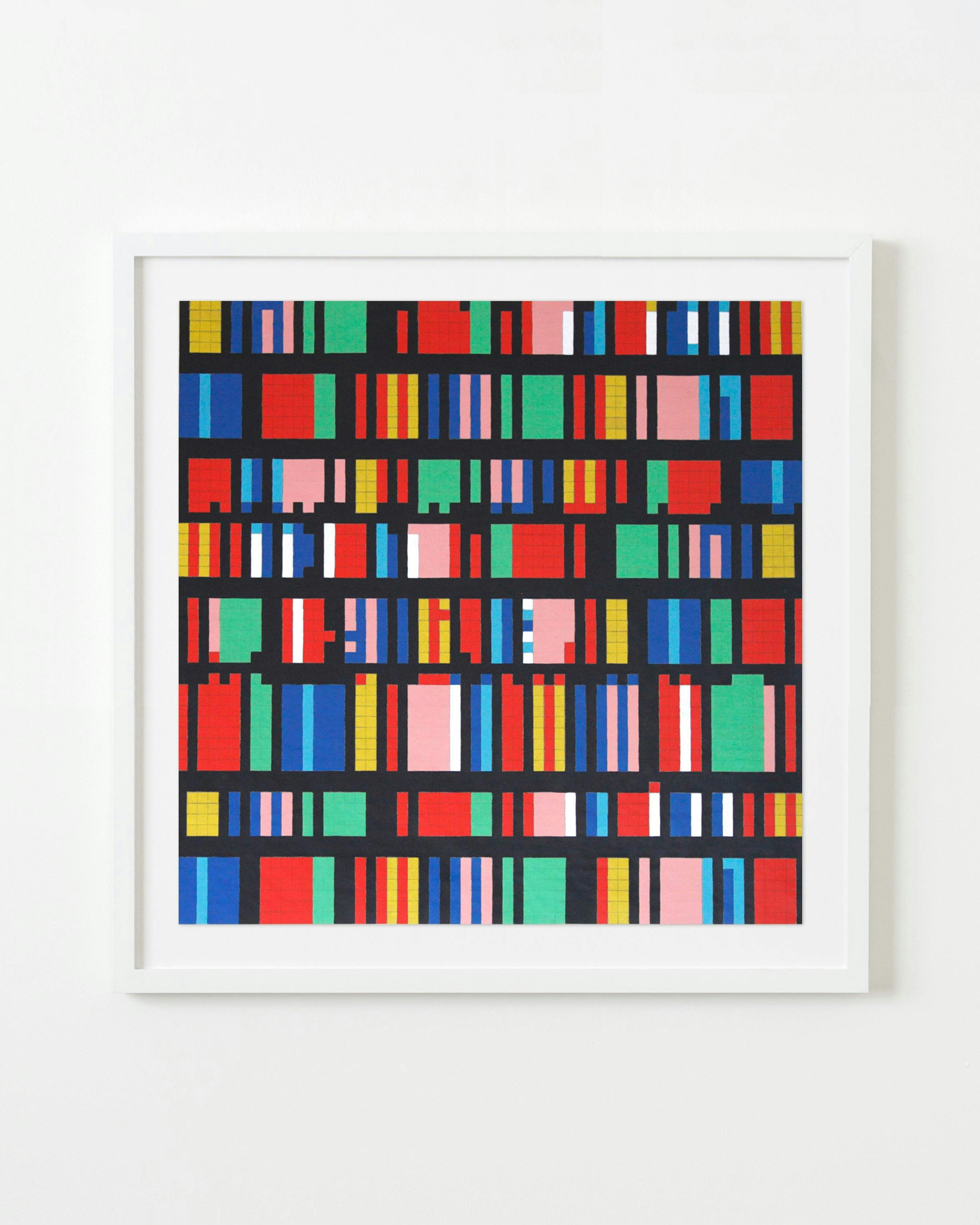 Painting by Robert Otto Epstein titled "8Bitterized + 3".