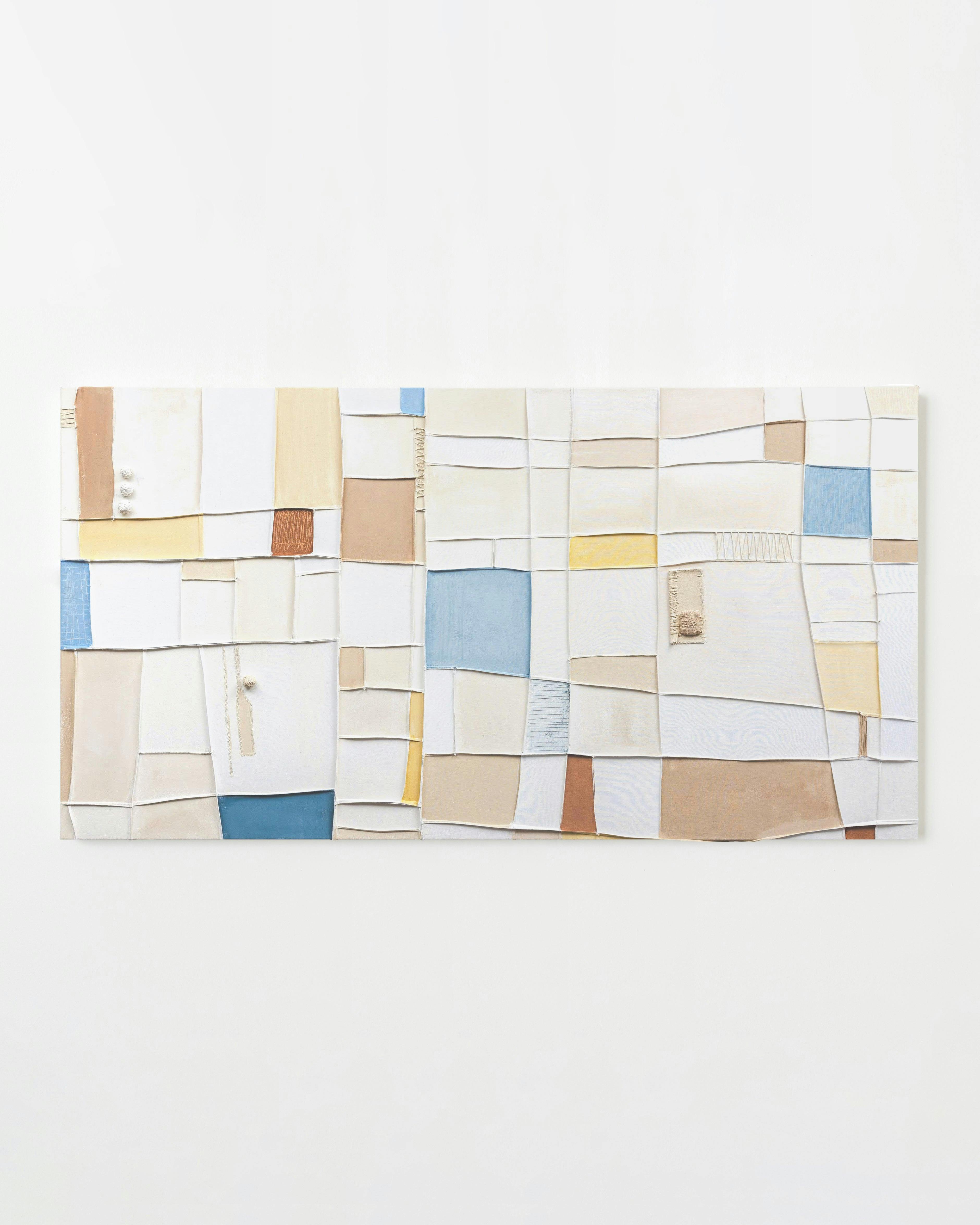 Painting by Nicole Anastas titled "Compartments 65".