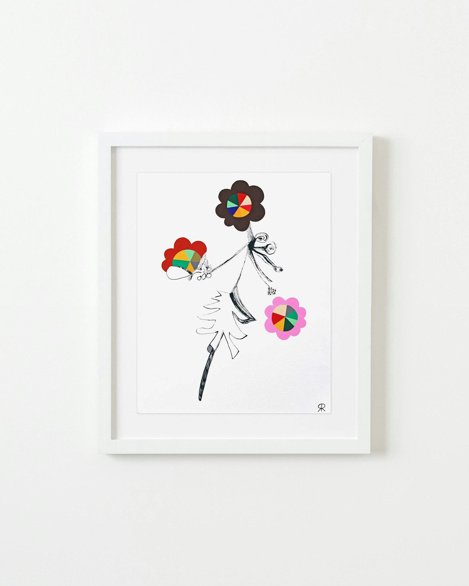Drawing by Rebeca Raney titled "Flower Drawing #10".
