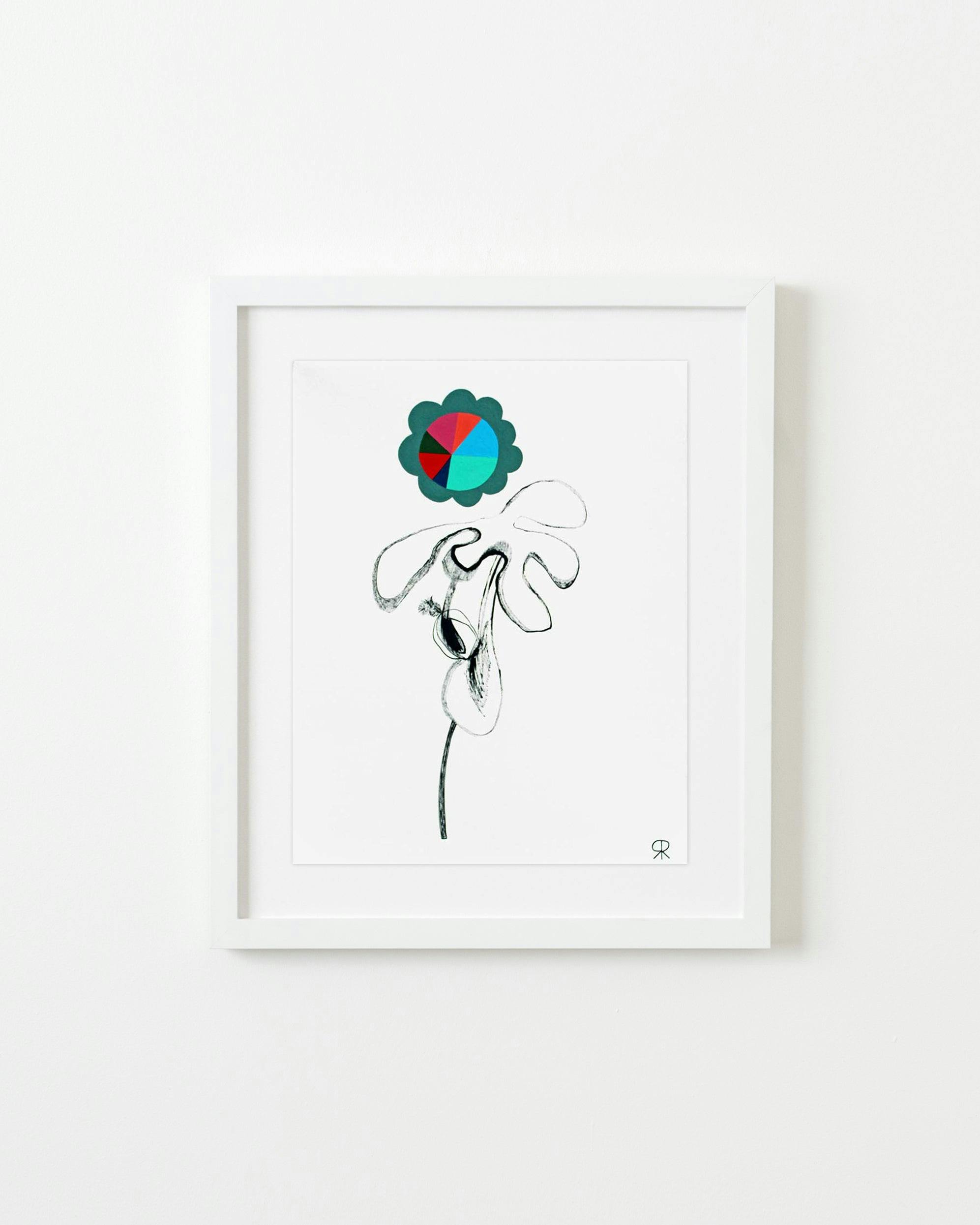 Drawing by Rebeca Raney titled "Flower Drawing #13".