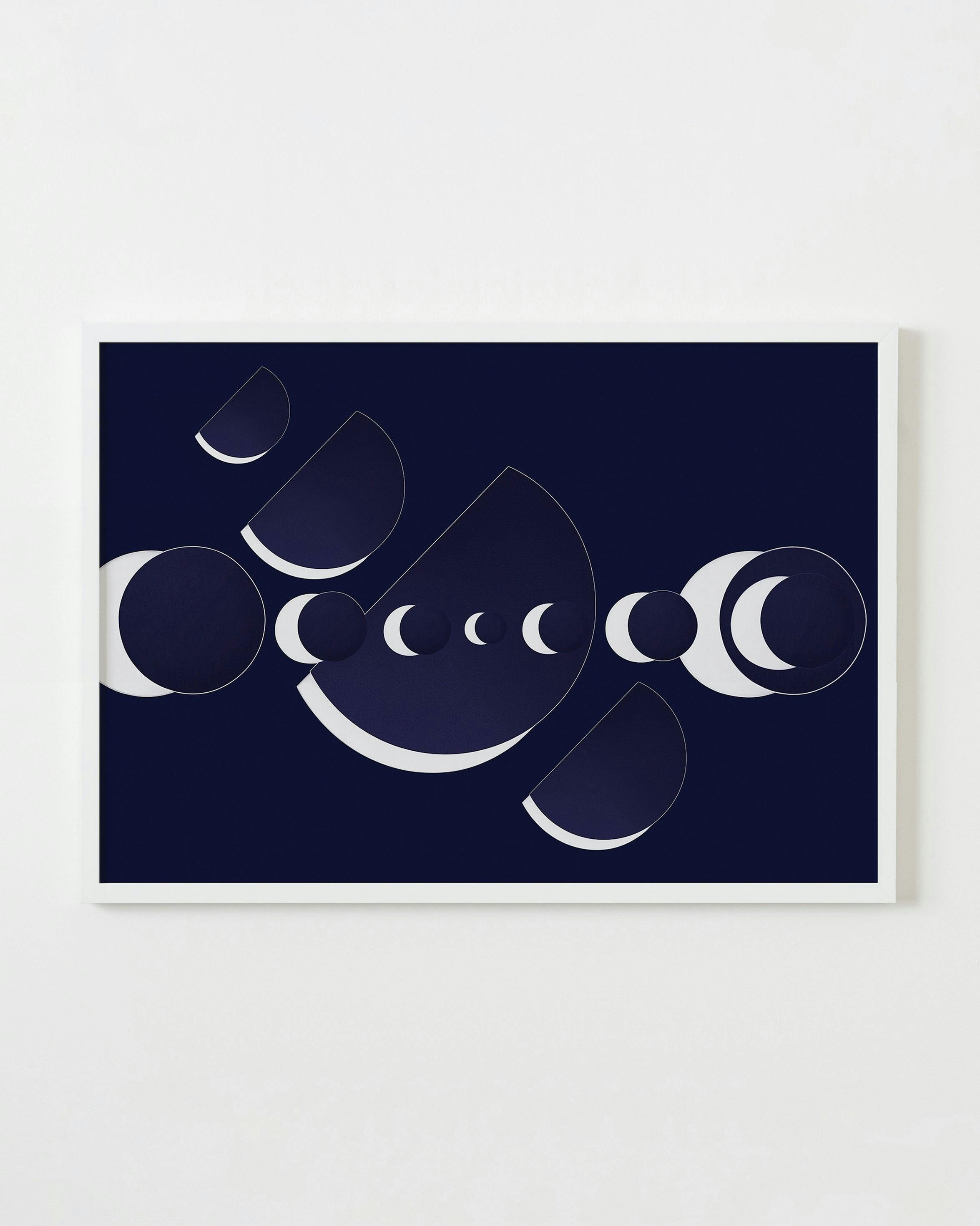 Print by Martina Lang titled "Space Oddity Night".