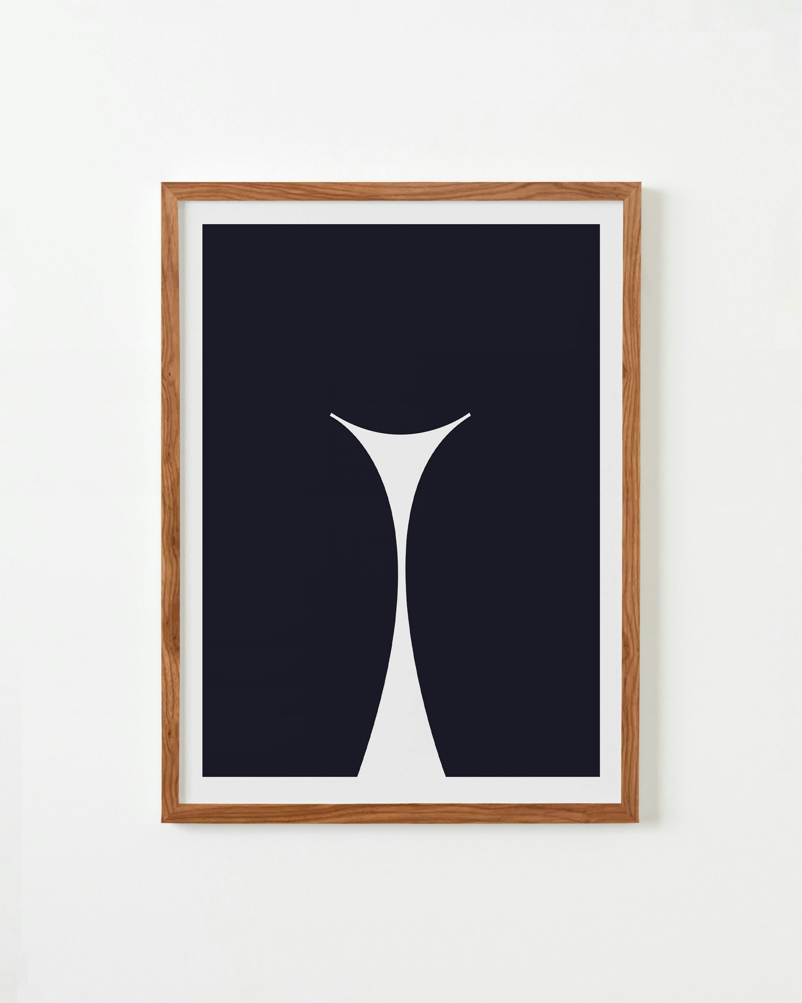 Print by Caroline Walls titled "The Curve Collection 01".