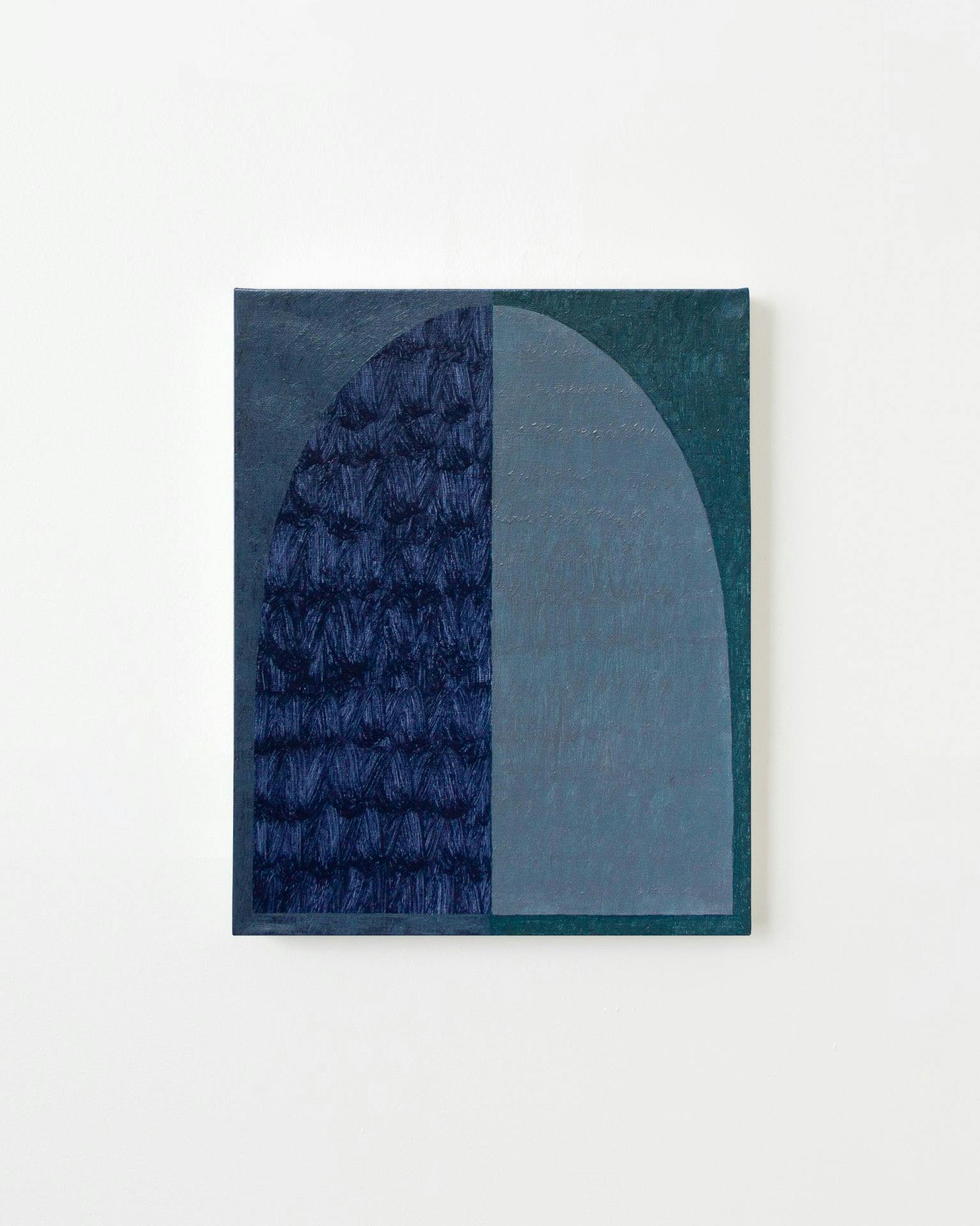Painting by Aschely Vaughan Cone titled "Green Arch in Grey 208".