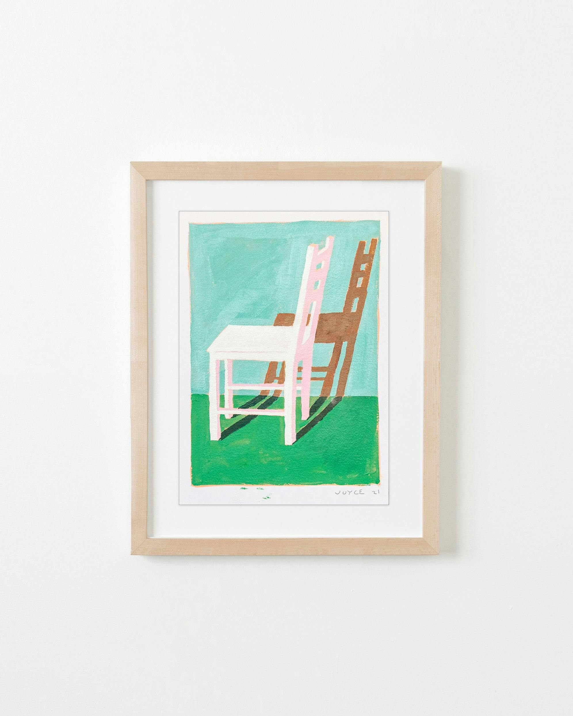 Painting by Jackson Joyce titled "Vacant Chair #4".