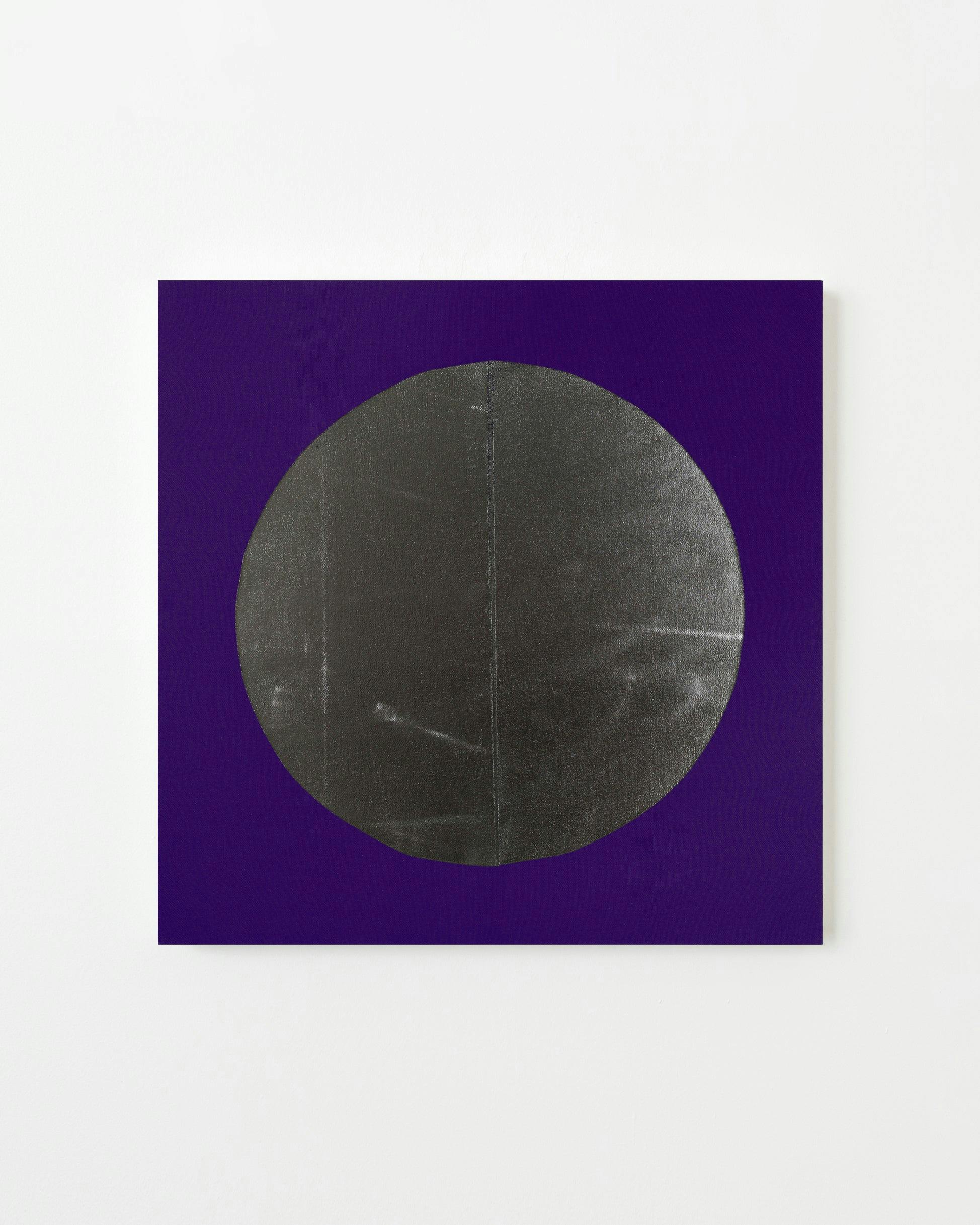 Painting by Chad Kouri titled "Reflection Pool Violet (2x2)".