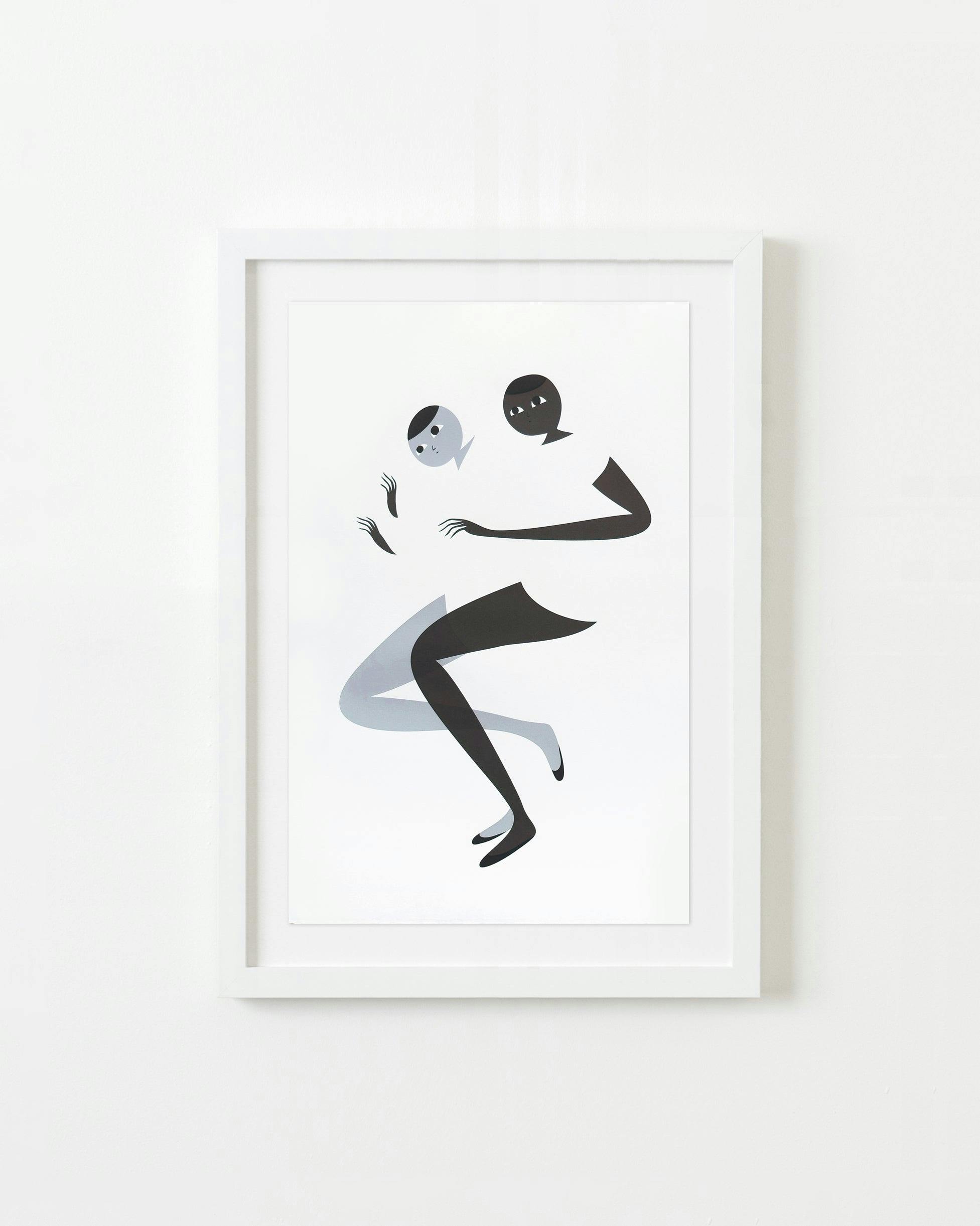 Print by Santiago Ascui titled "Untitled Grey 5".