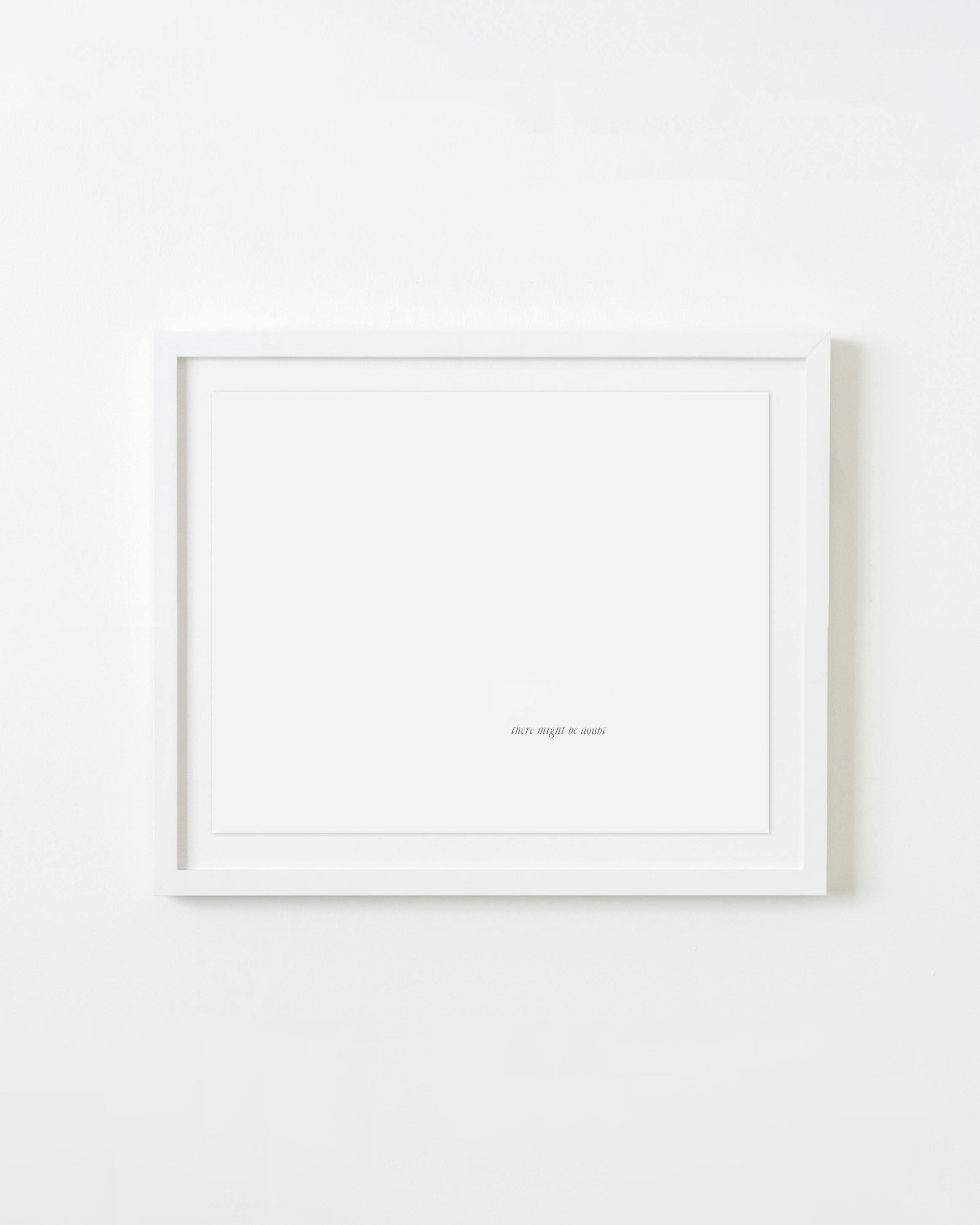 Print by Alyson Provax titled "Untitled (there might be doubt)".
