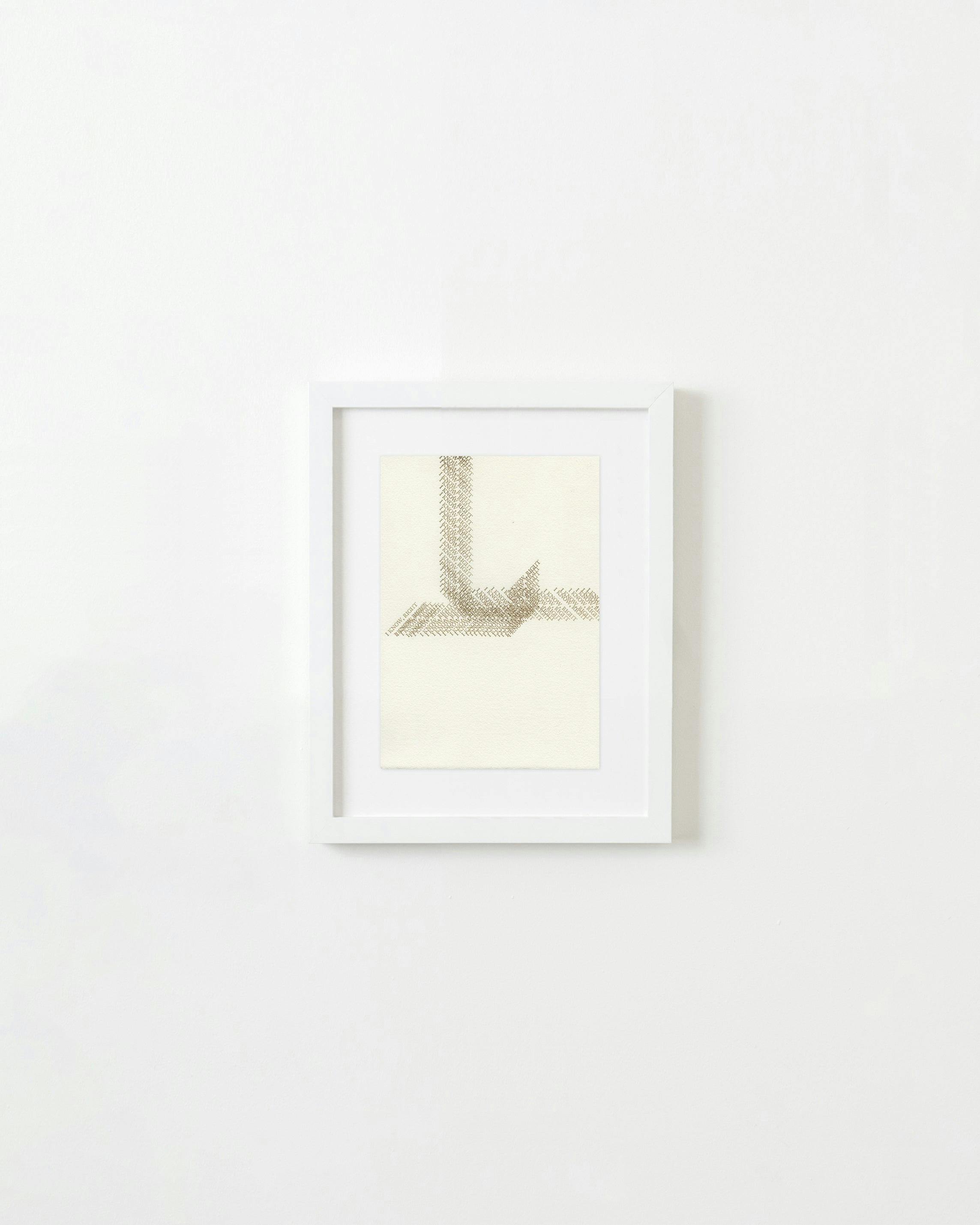 Print by Alyson Provax titled "Untitled (I know, right)".