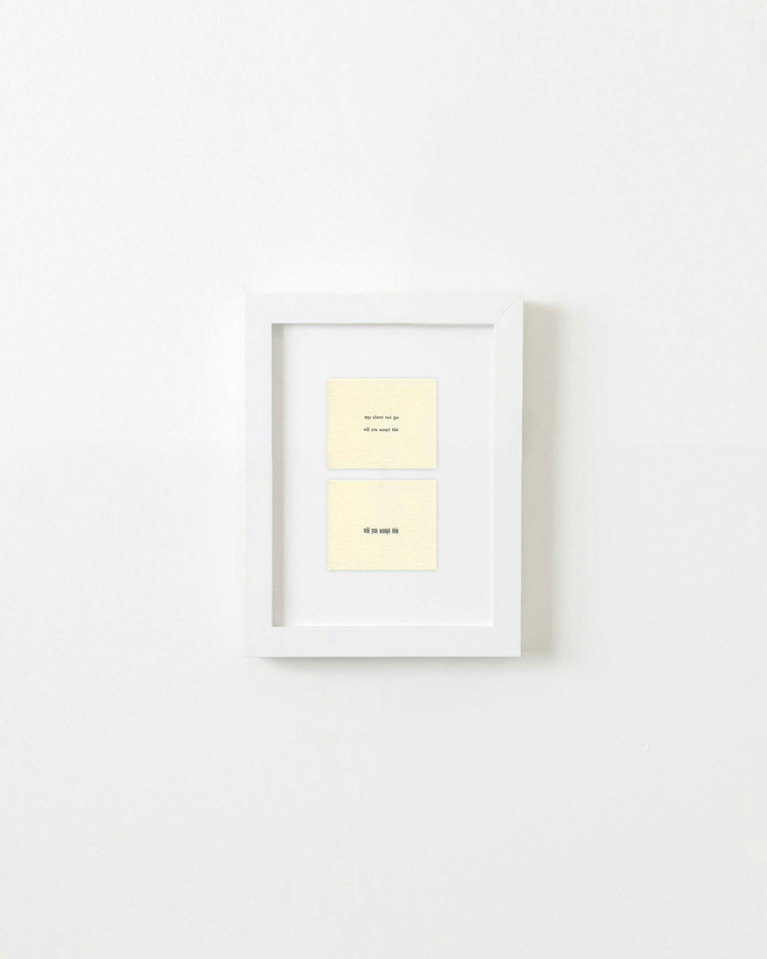 Alyson Provax - Untitled (will you accept this) - Print