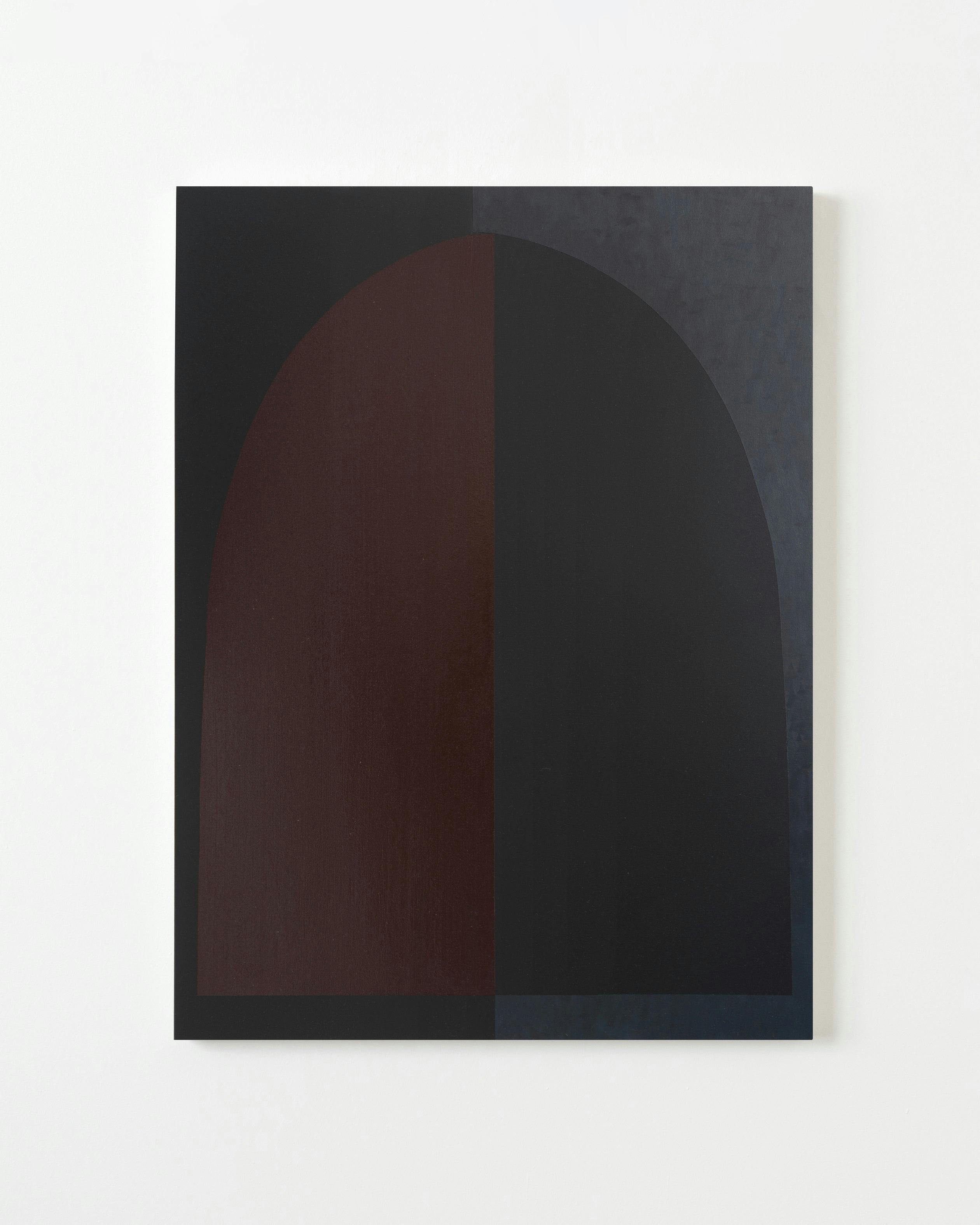 Painting by Aschely Vaughan Cone titled "Grey Arch at Night in Red Light I".
