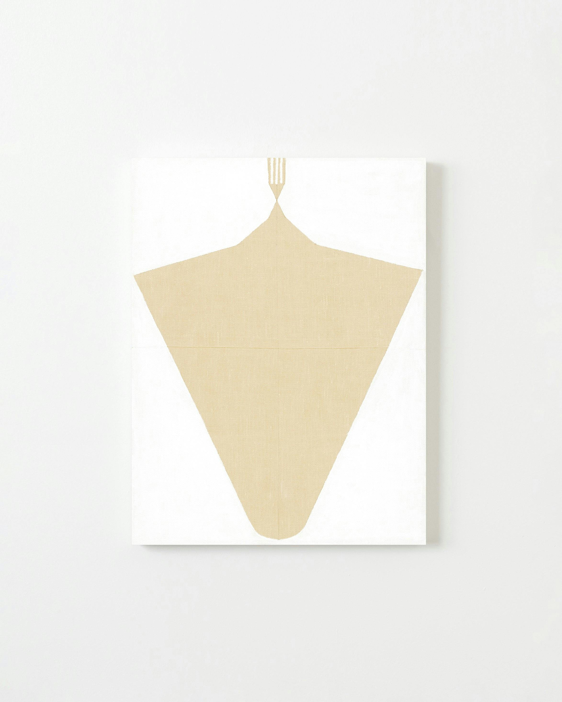 Painting by Aschely Vaughan Cone titled "Small White Ray I".