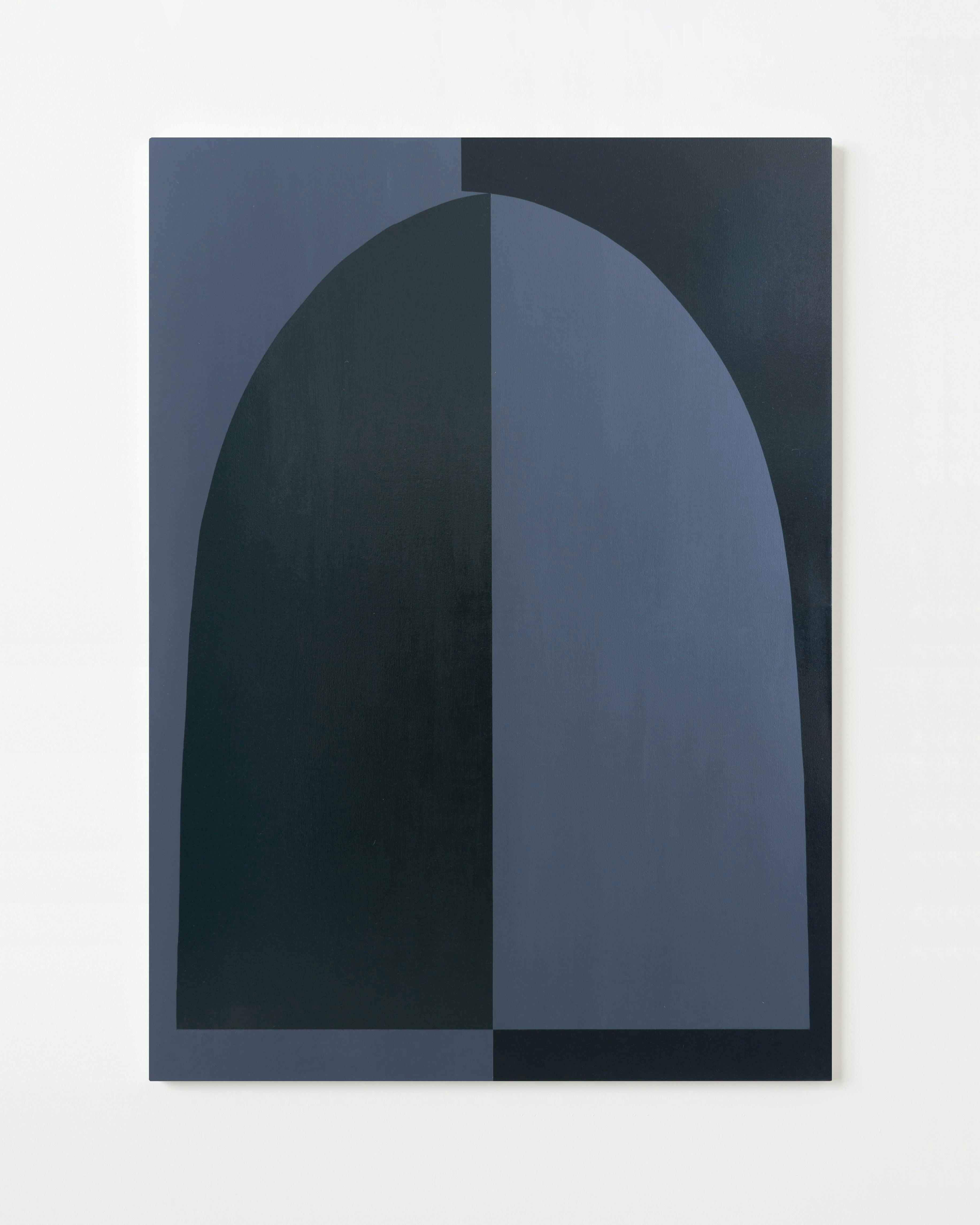 Painting by Aschely Vaughan Cone titled "Double Black Arch Doublet in Green Light".