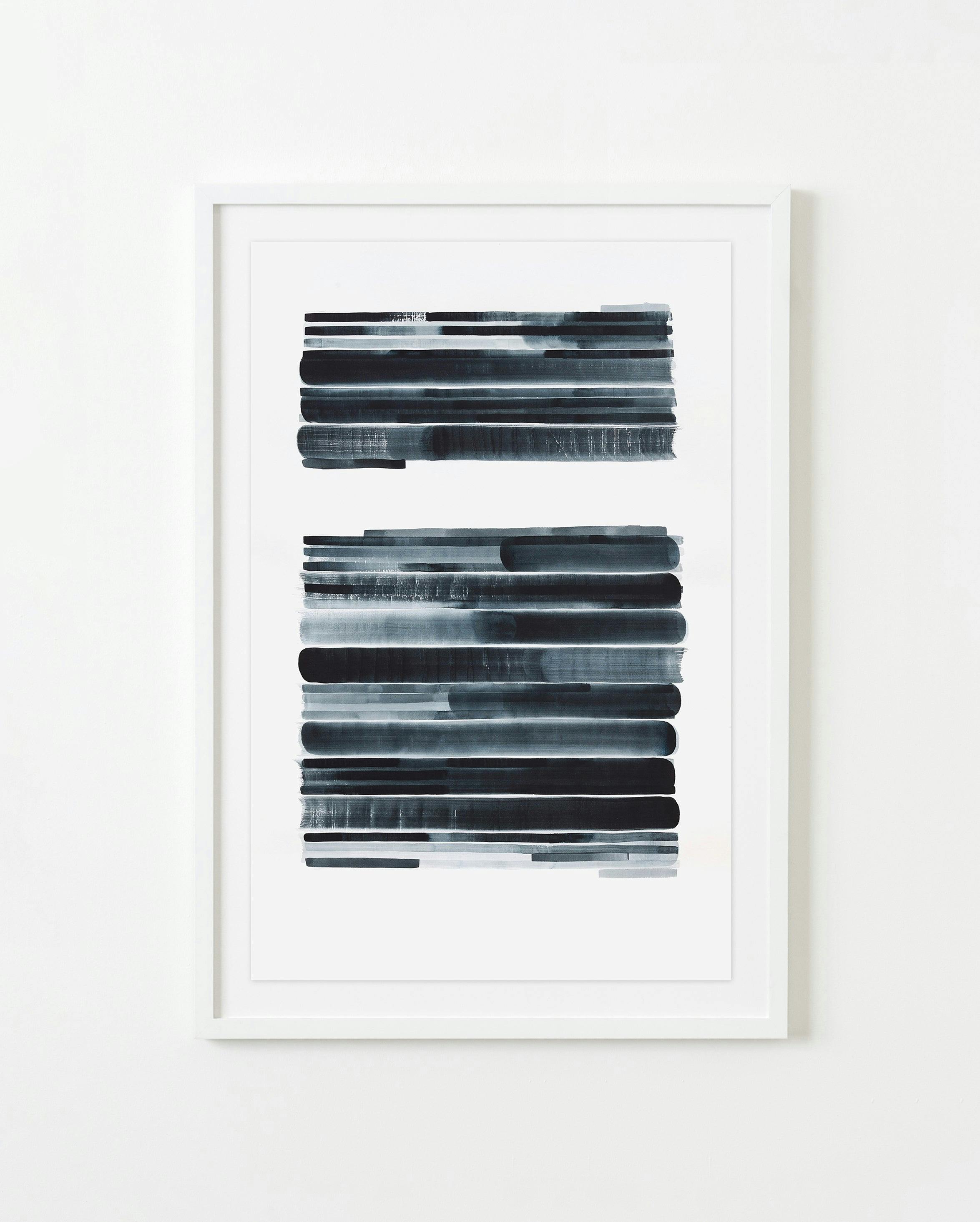 Painting by Gail Tarantino titled "Redaction Revisited-Version VI".