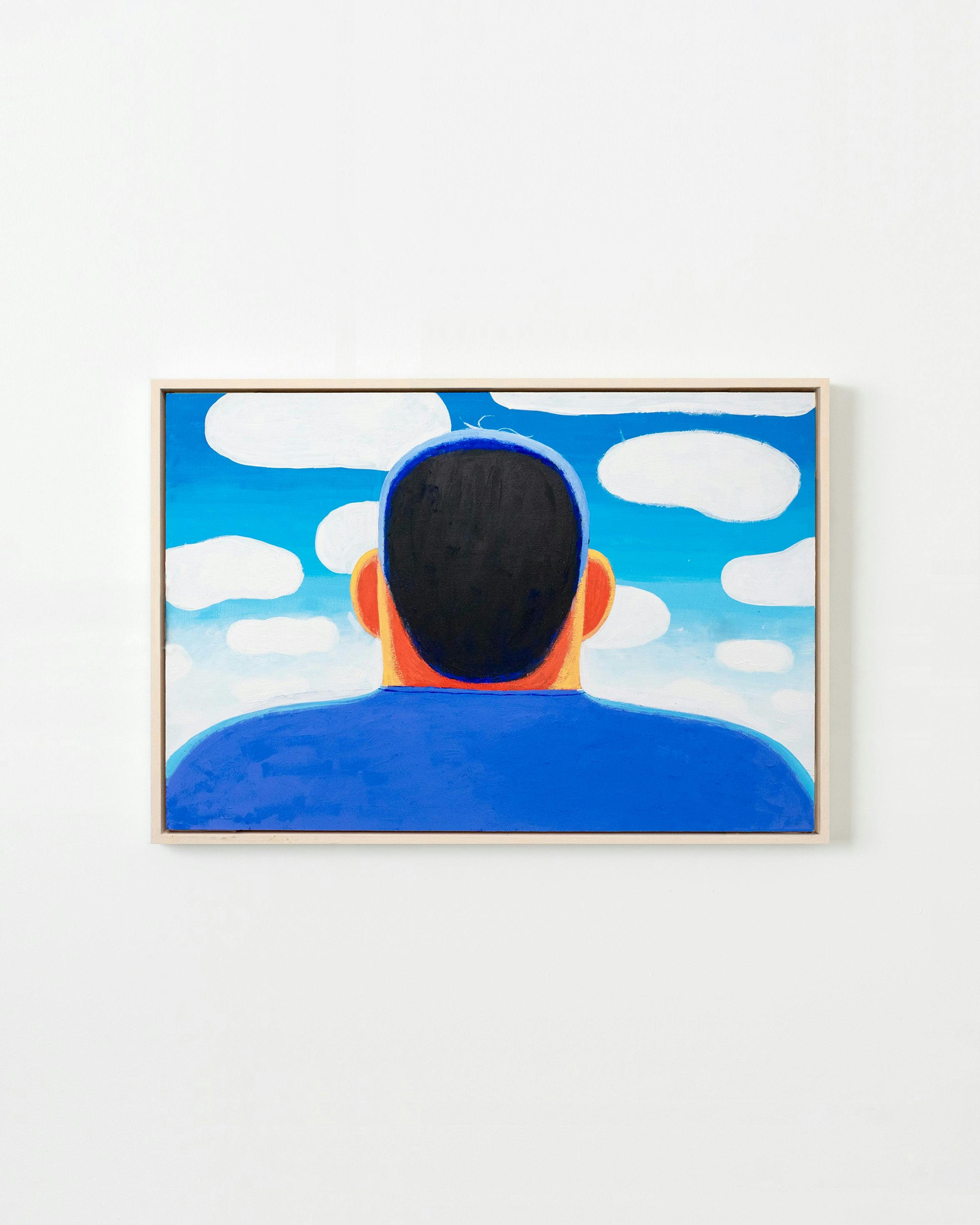 Painting by Jackson Joyce titled "Head in the Clouds".