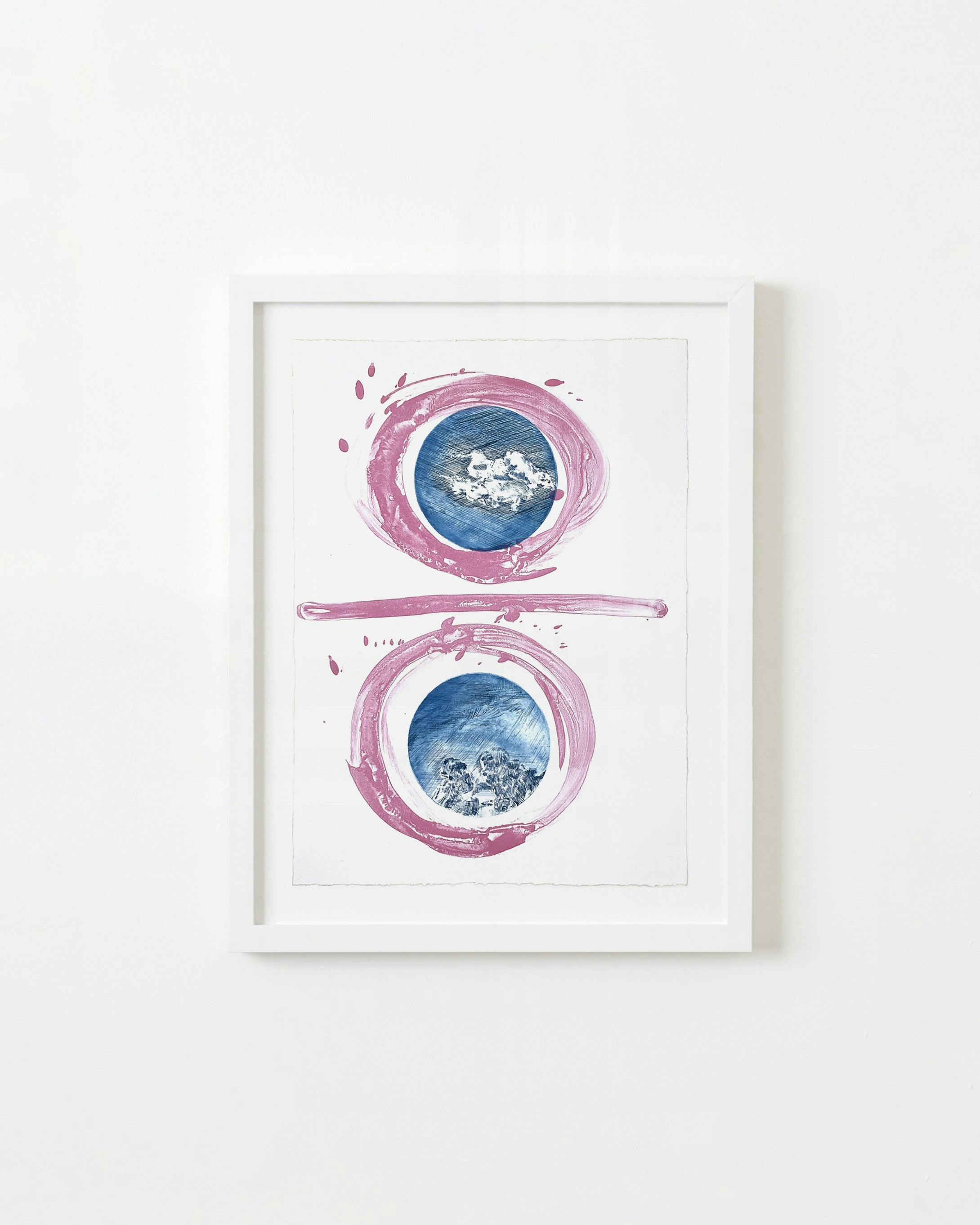 Print by Ruben Castillo titled "Your Cloud, My Cloud".