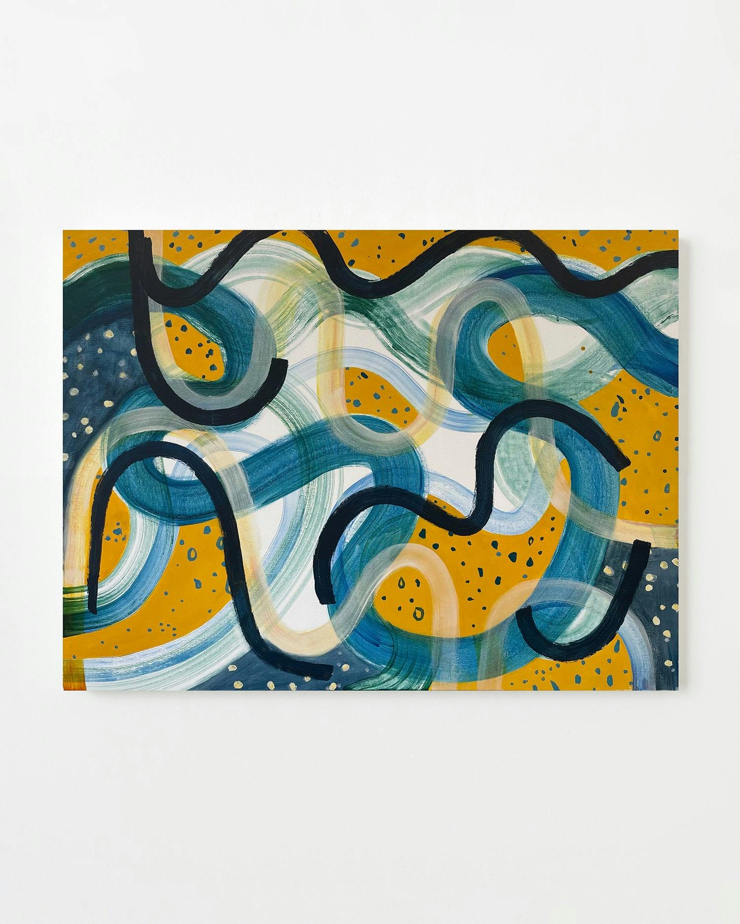 Painting by Aliza Cohen titled "Water Patterns".