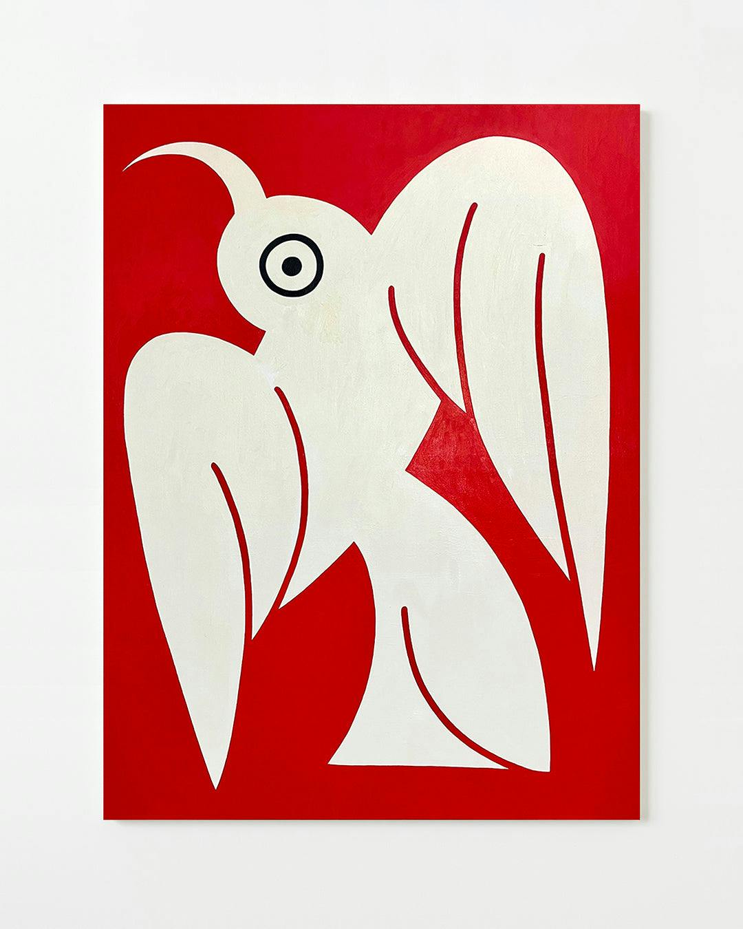 Painting by Eddie Perrote titled "White Bird".