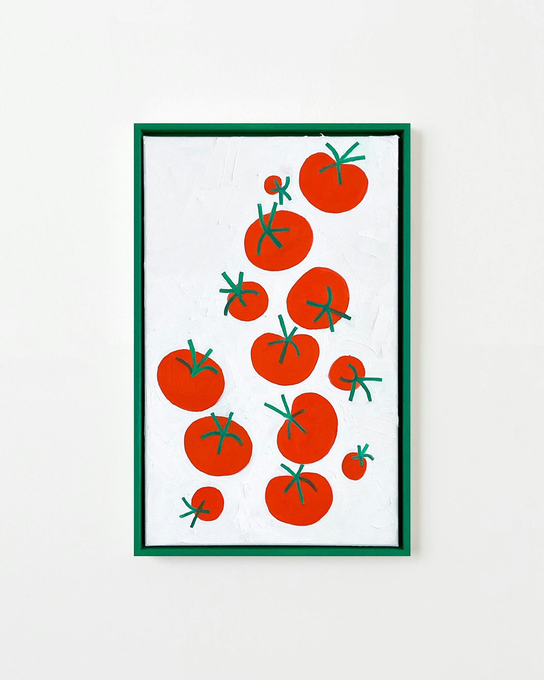 Painting by Frederique Matti titled "Tomatoes".