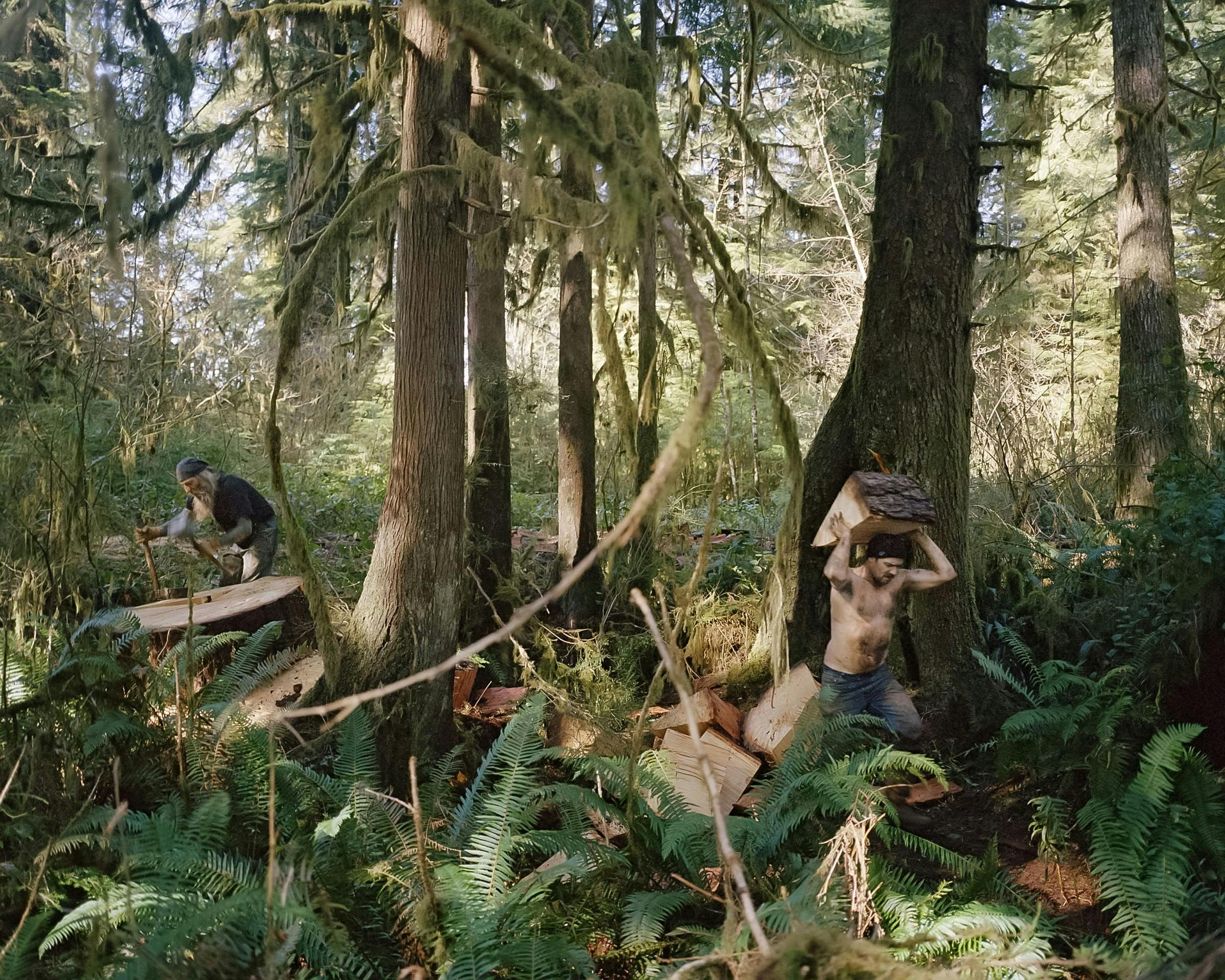 Photography by Anna Beeke titled "The Woodcutters".