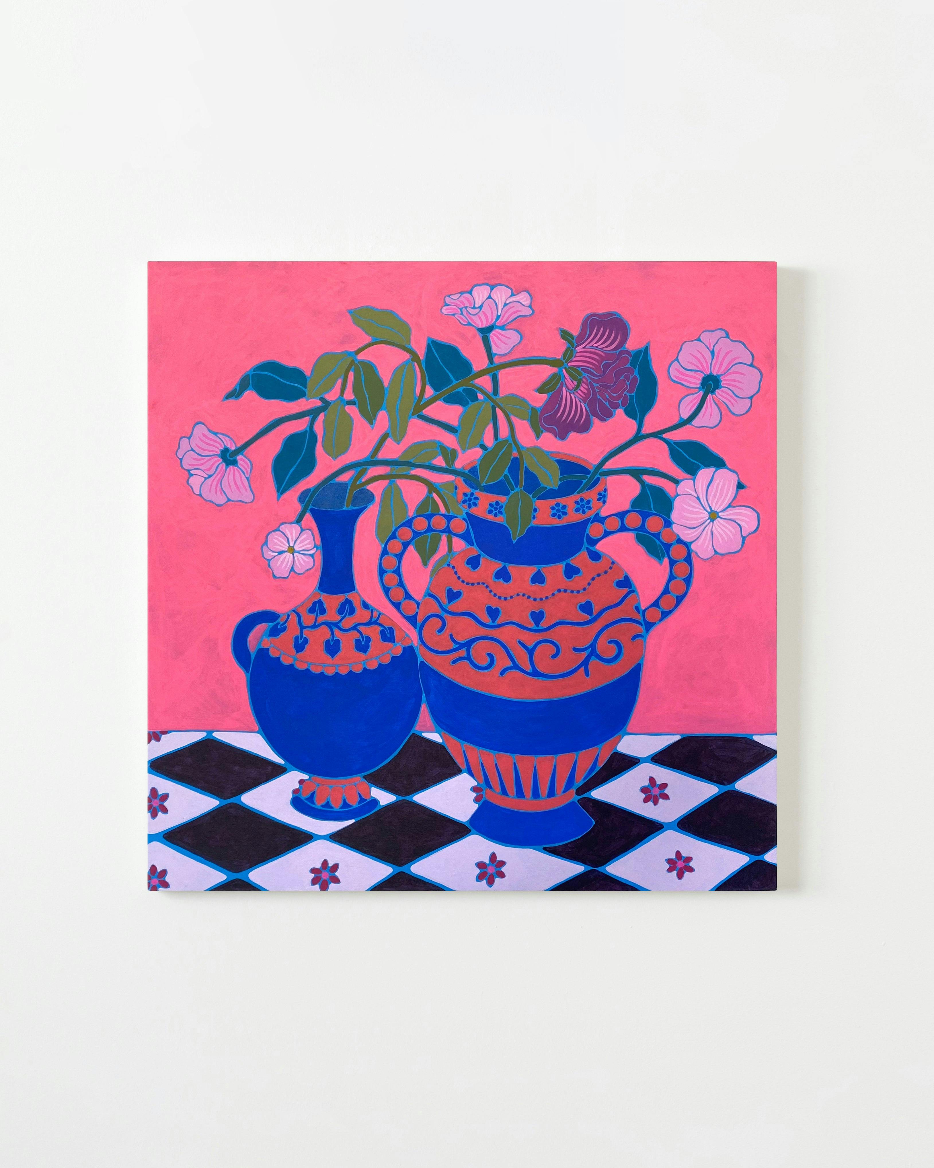 Sarah Ingraham - Two Pots on Tile - Painting