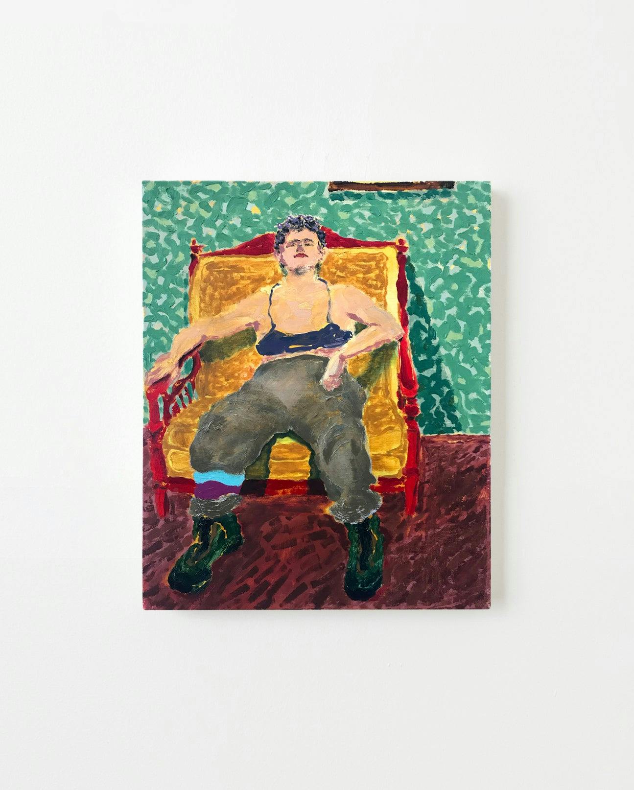 Agnes Walden - Portrait in Studio Chair - Painting