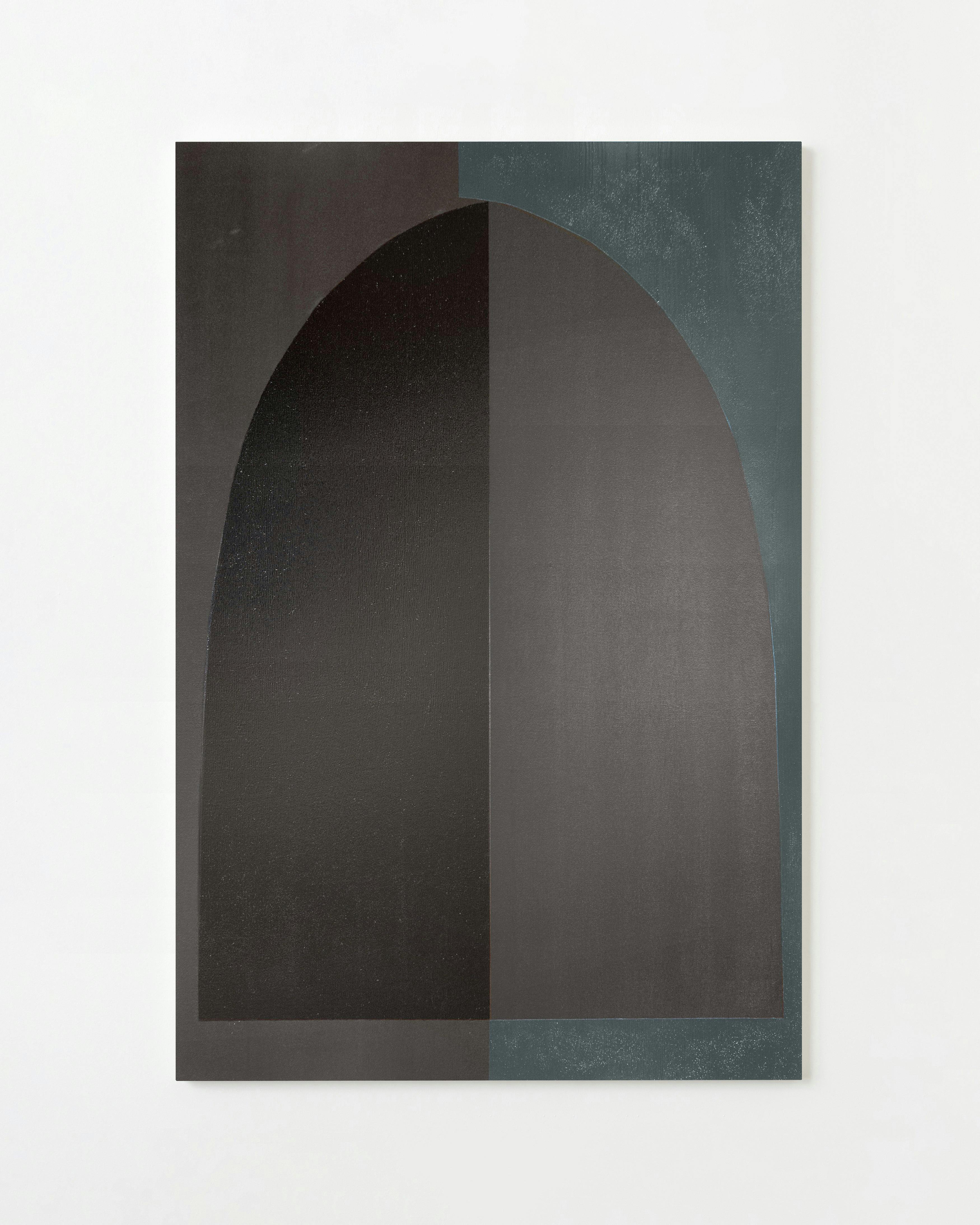Painting by Aschely Vaughan Cone titled "Blue/Black Arch Doublet".