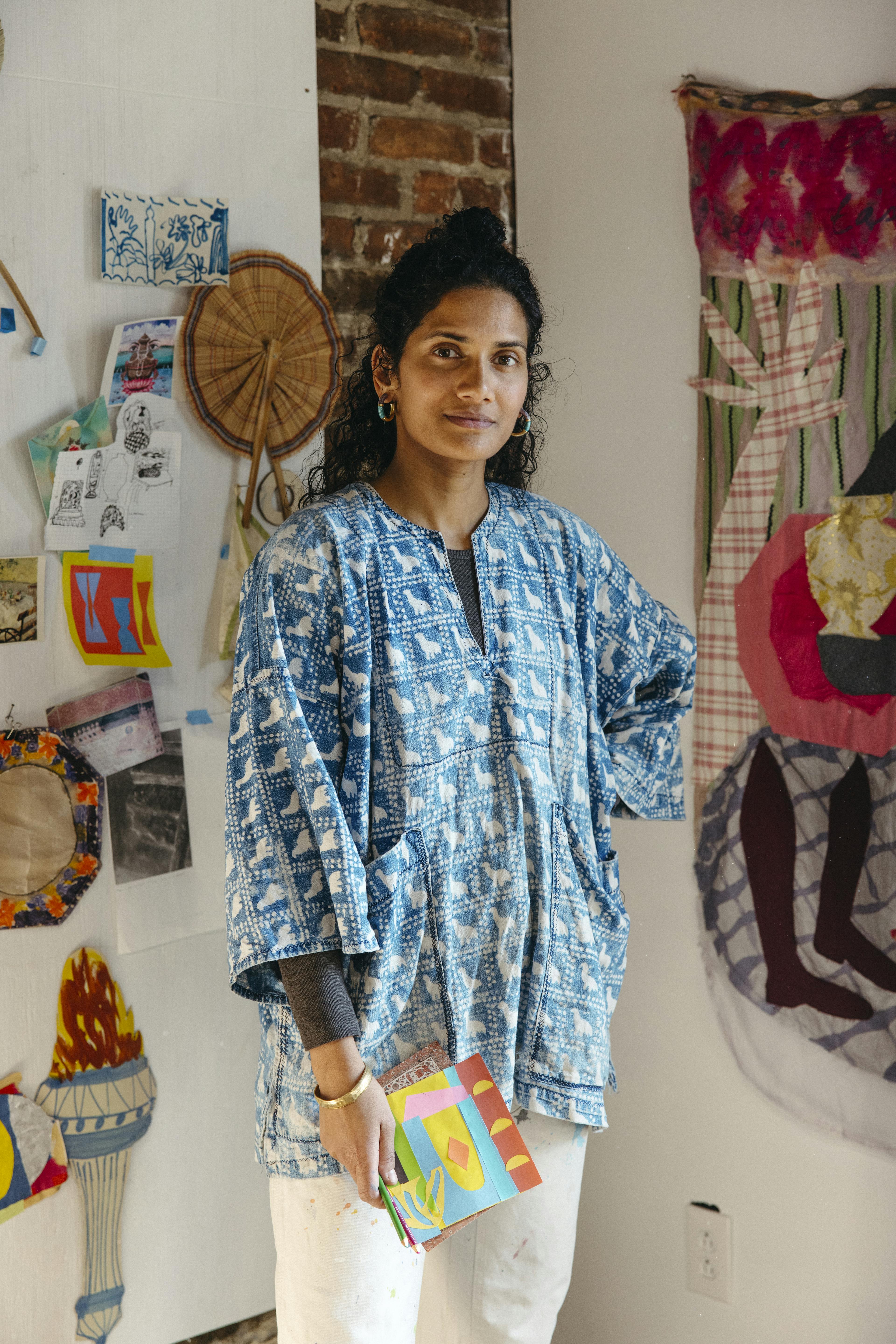 Padma Rajendran in her studio. 