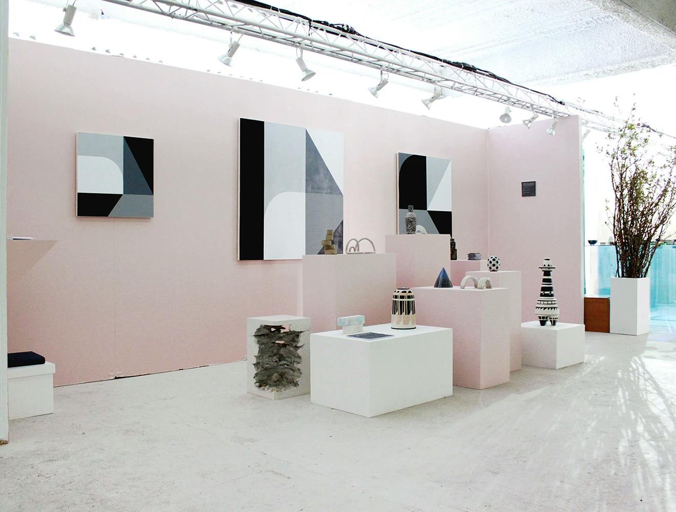 Artwork installed as part of Sight Unseen OFFSITE, one of Uprise Art's Art Fairs in New York, NY.