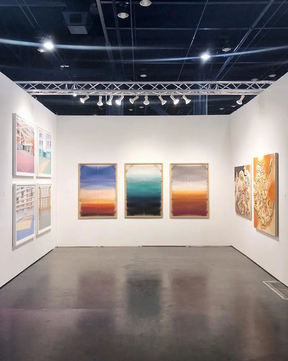 Artwork installed as part of Texas Contemporary, one of Uprise Art's Art Fairs in Houston, TX.
