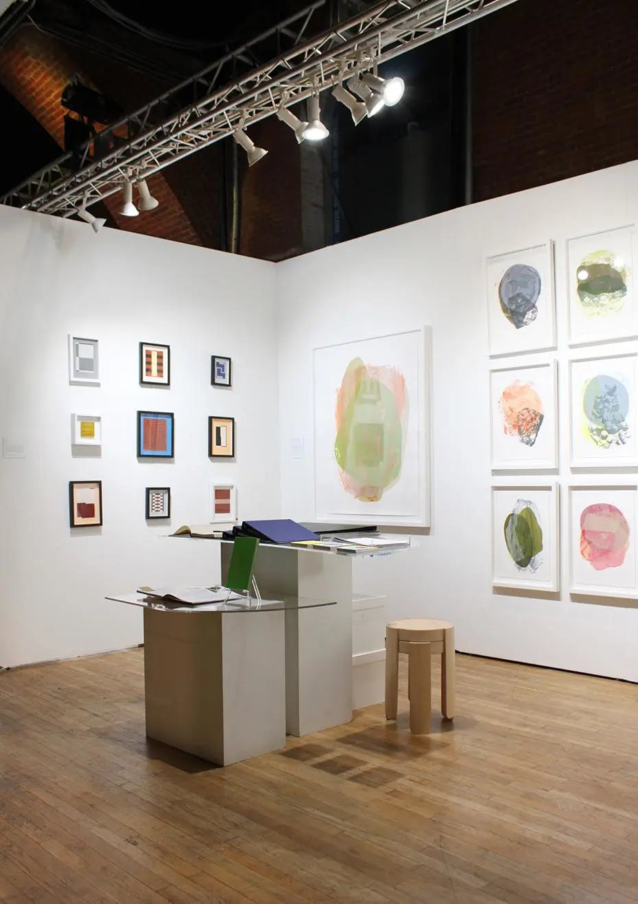 Artwork installed as part of E/AB Fair, one of Uprise Art's Art Fairs in New York, NY.