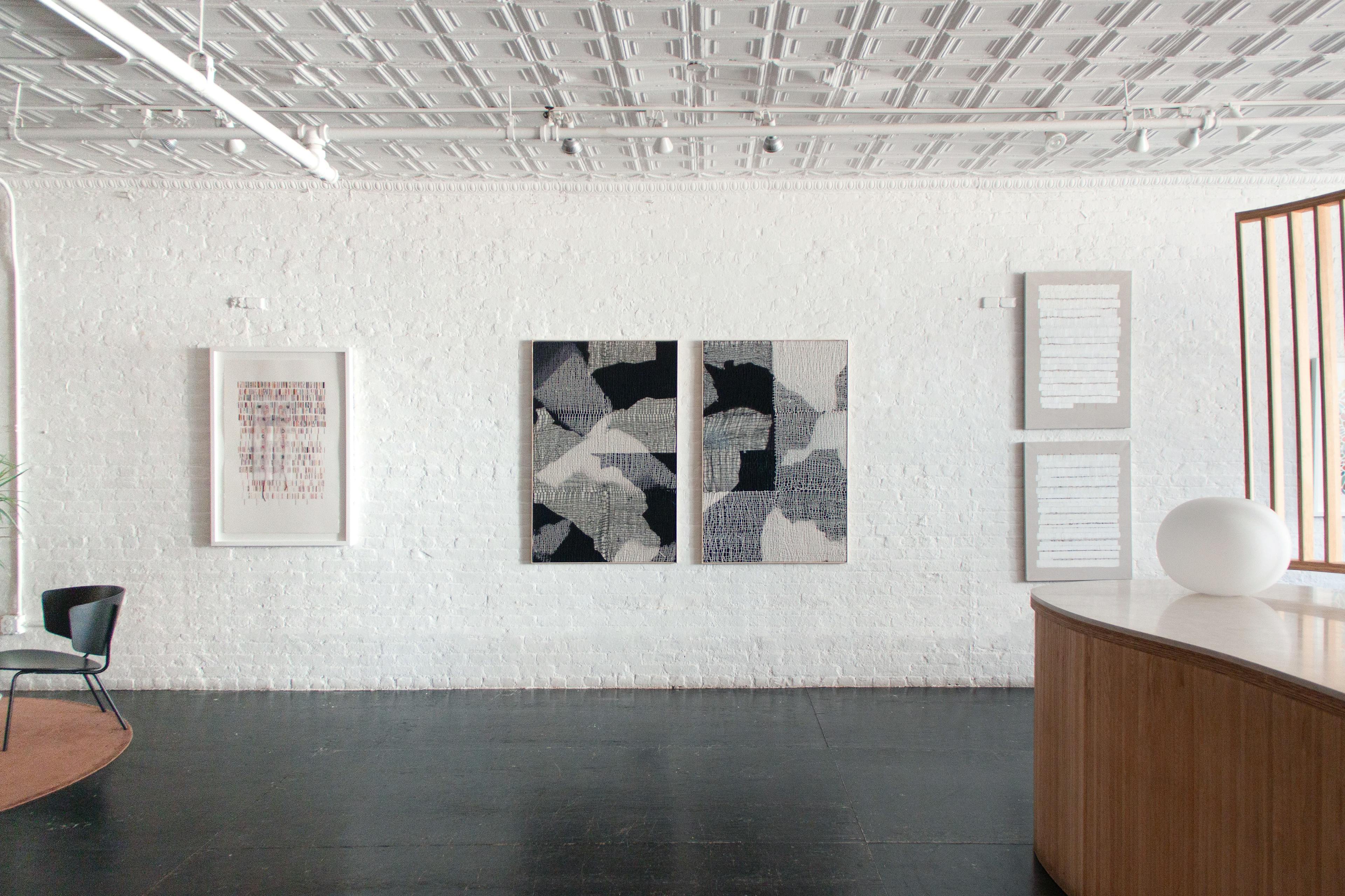 Artwork installed as part of Contexture, one of Uprise Art's Exhibitions in New York, NY.