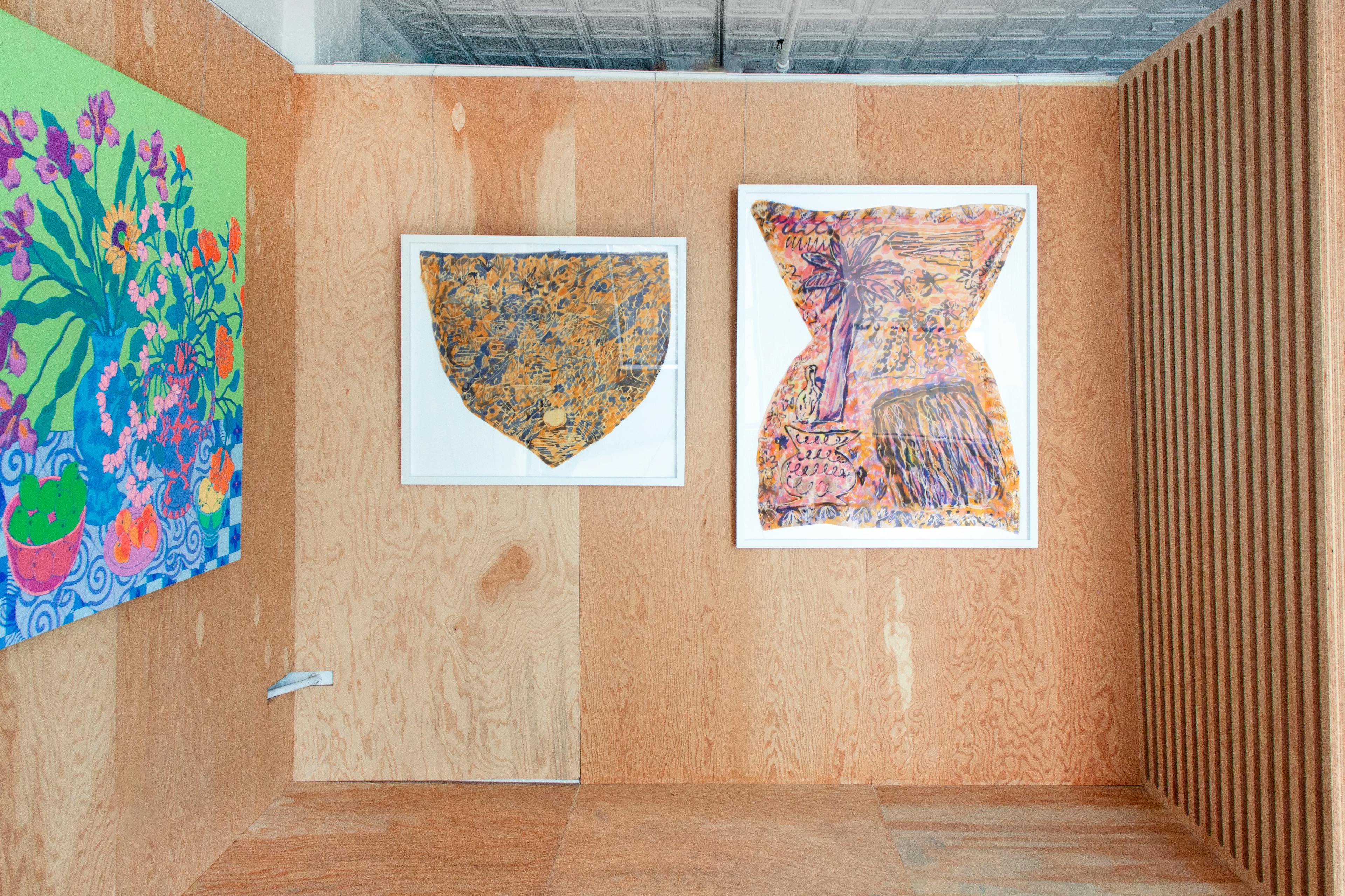 Artwork by Sarah Ingraham and Padma Rajendran in the exhibition Over Order.