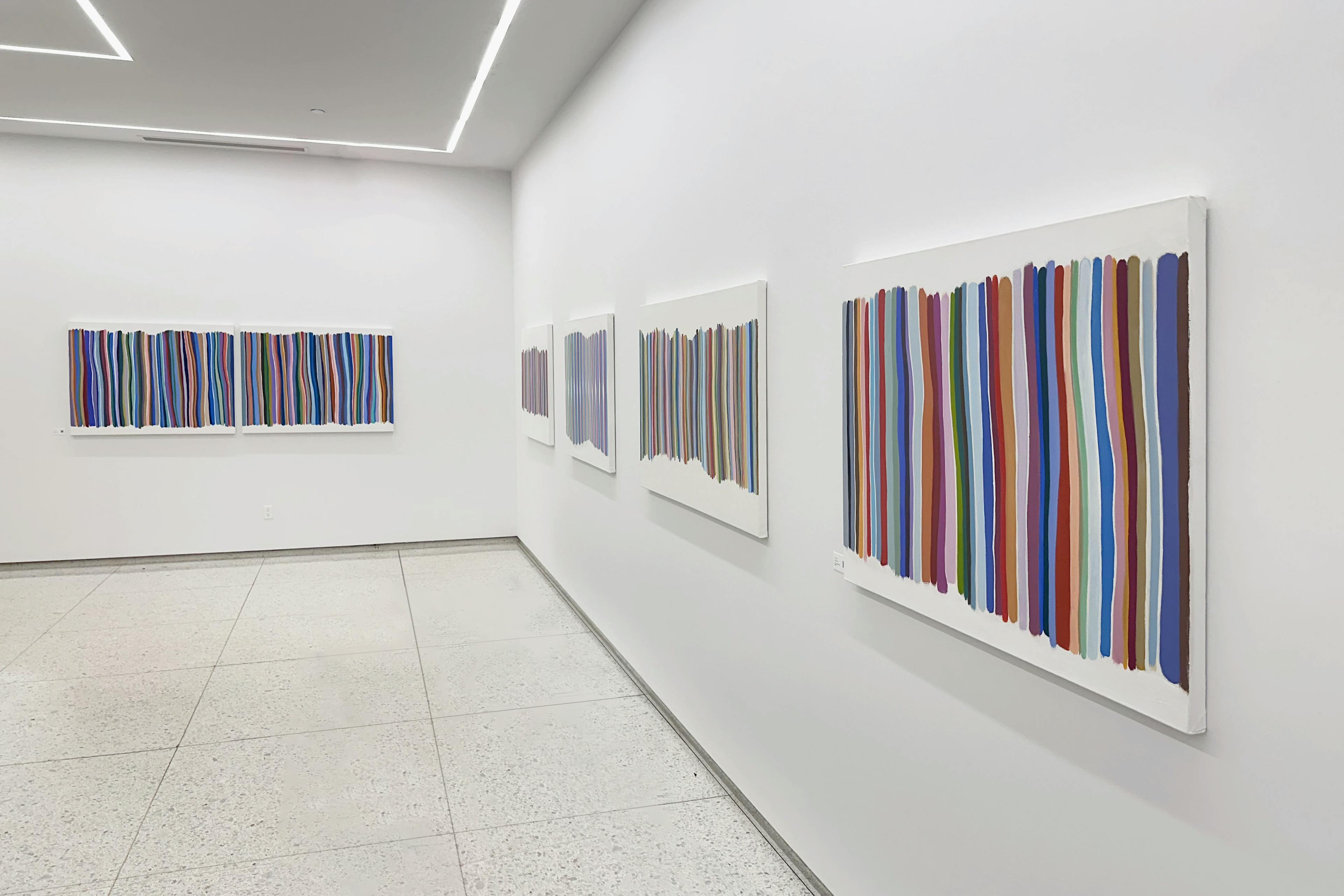 Artwork installed as part of Stories in Color, one of Uprise Art's Exhibitions in New York, NY.
