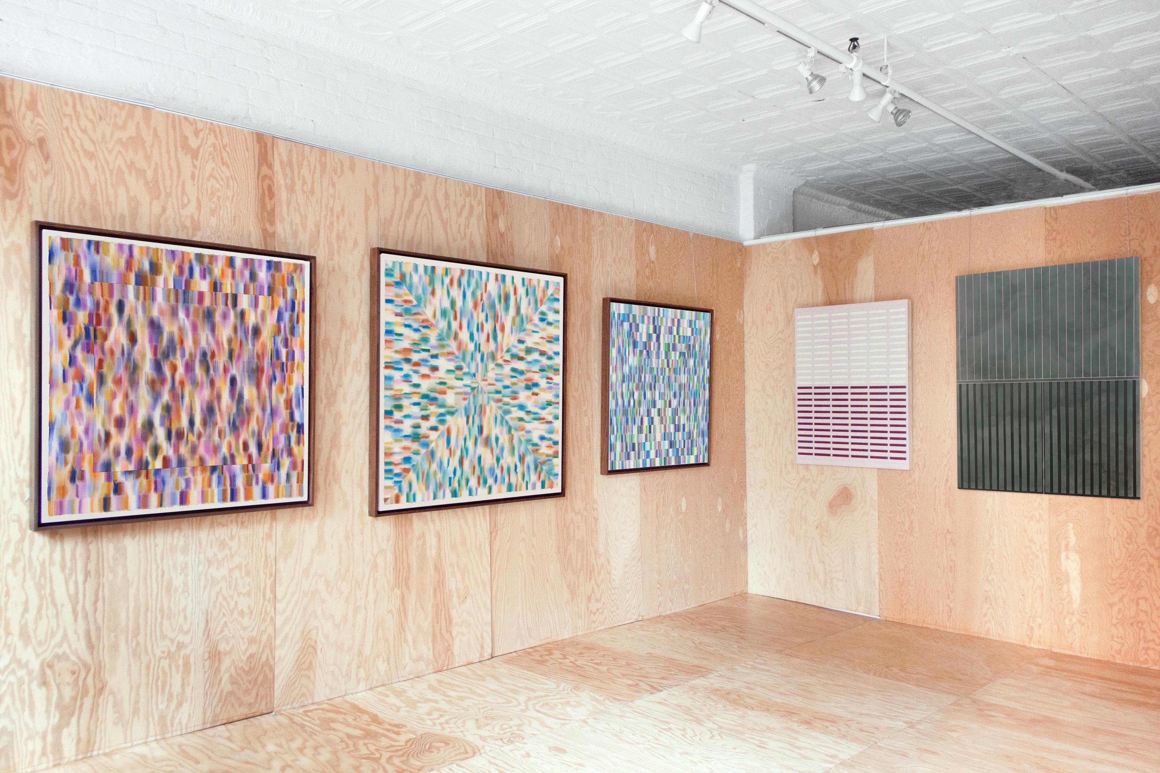 Artwork installed as part of Abscissa, one of Uprise Art's Exhibitions in New York, NY.