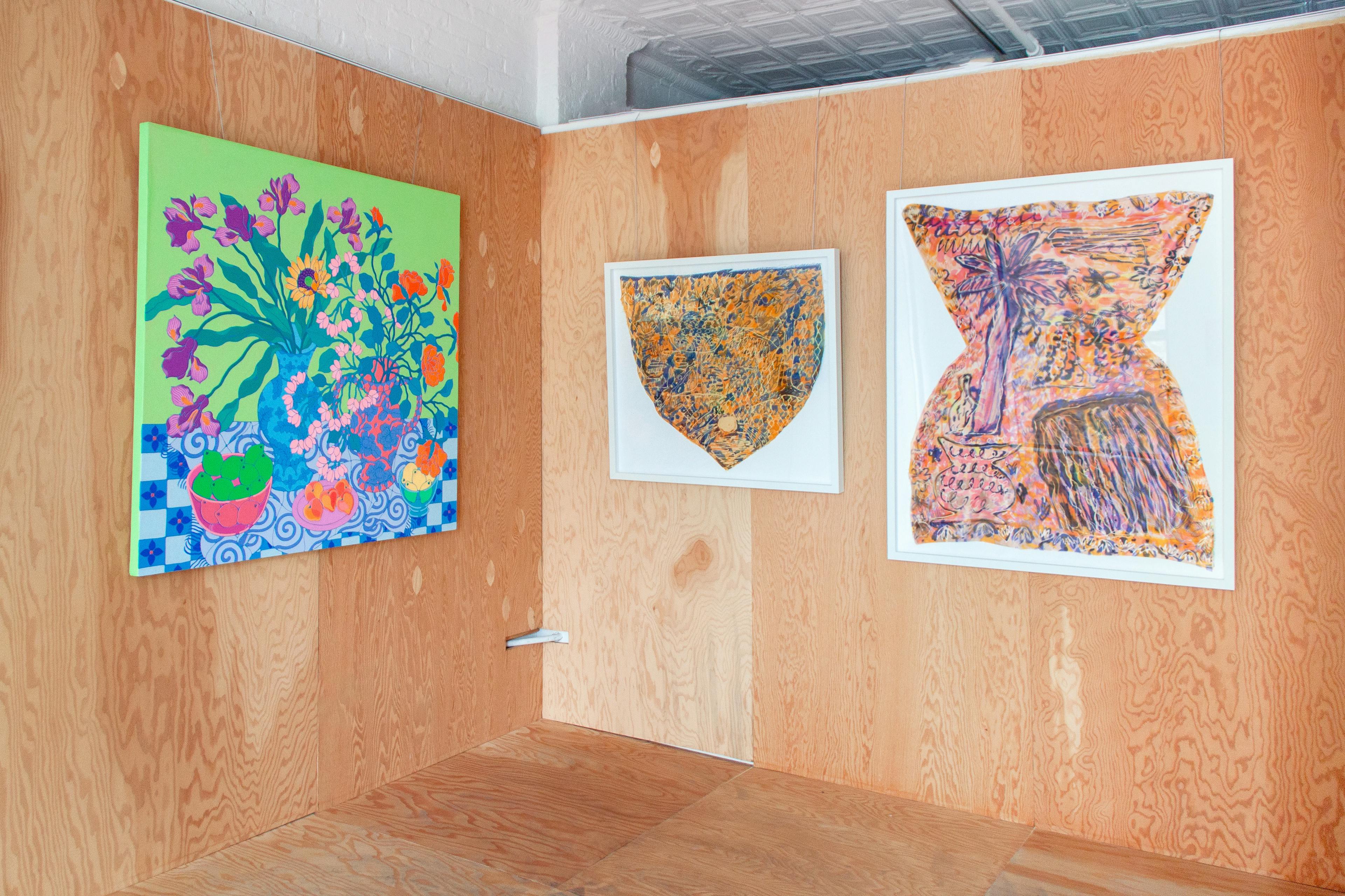 Artwork by Sarah Ingraham and Padma Rajendran in the exhibition Over Order.