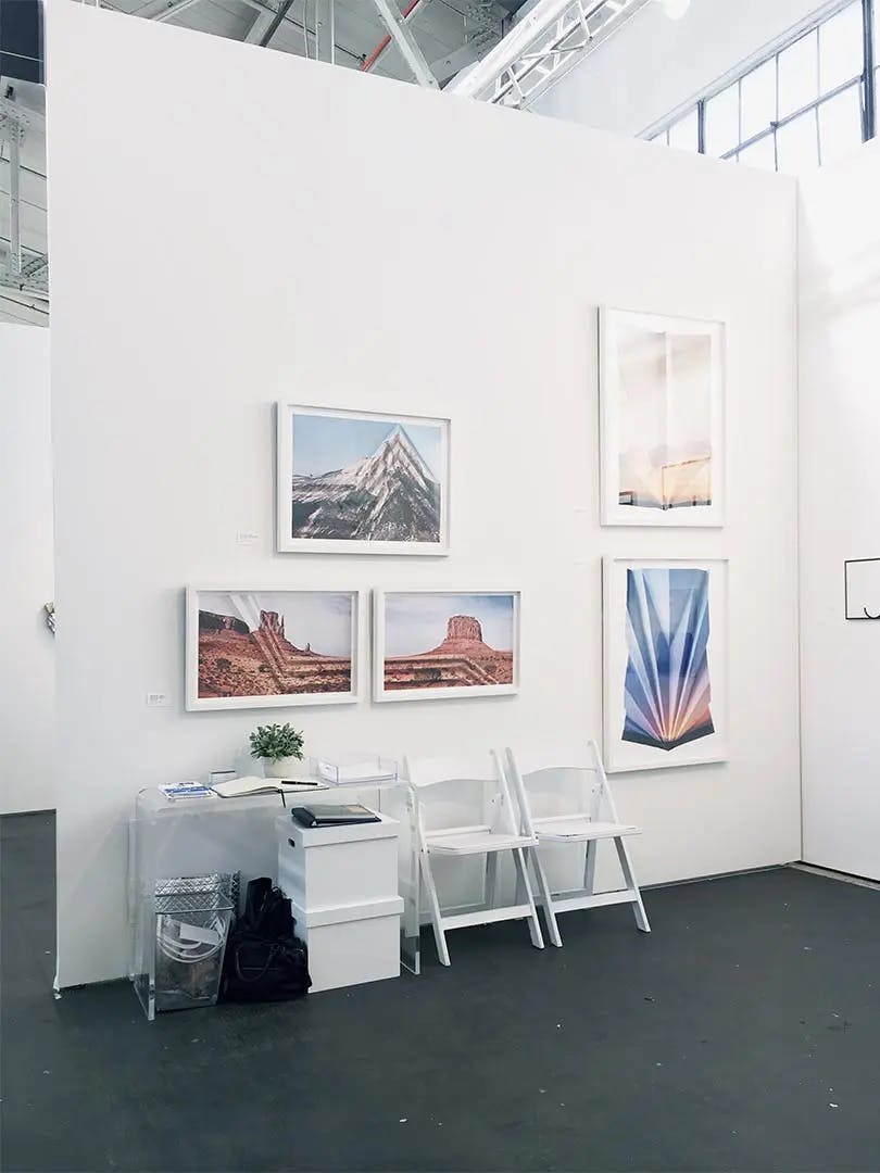 Artwork installed as part of Art Market, one of Uprise Art's Art Fairs in San Francisco, CA.